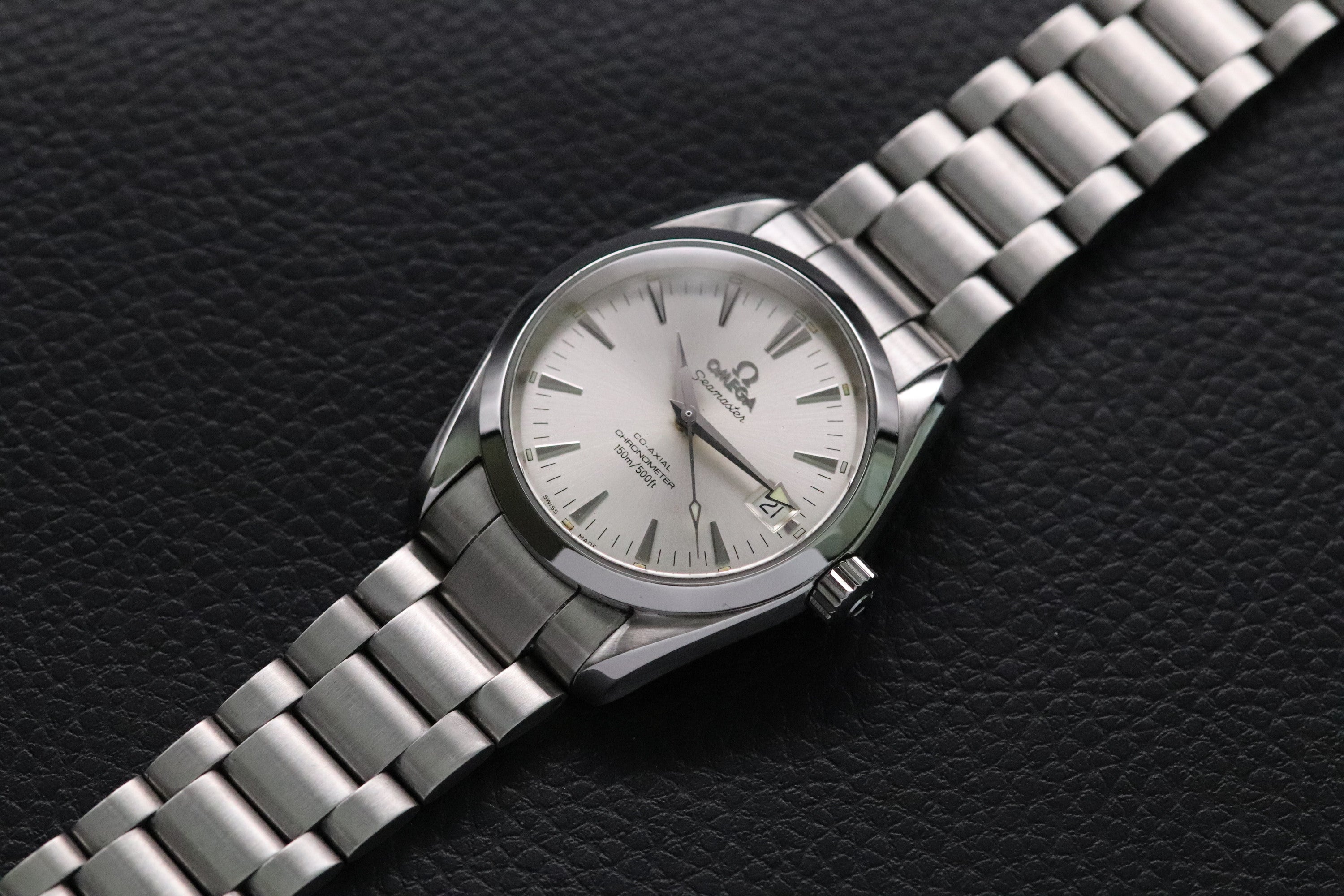 Omega Seamaster Aqua Terra 2504.30 Silver Dial 2005 Papers