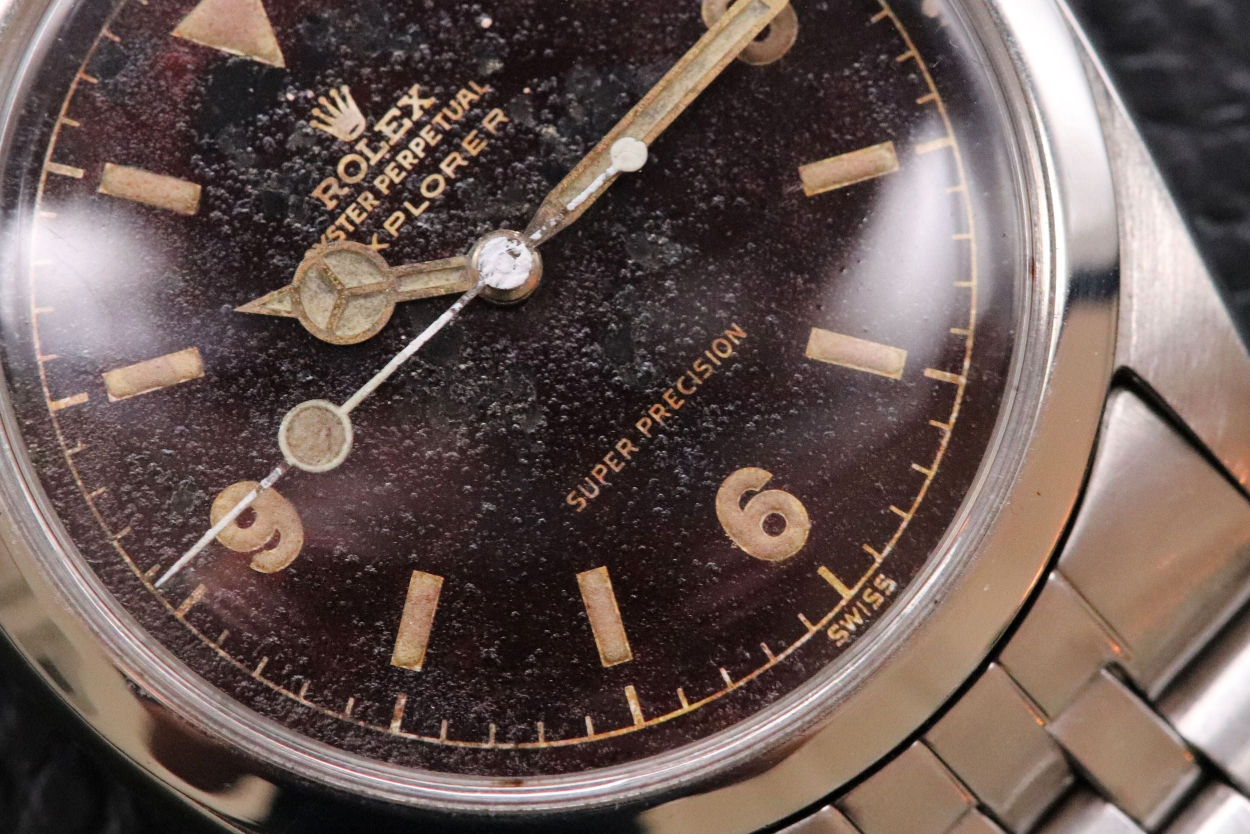 Rolex Explorer 5504 Tropical Chocolate Chapter Ring