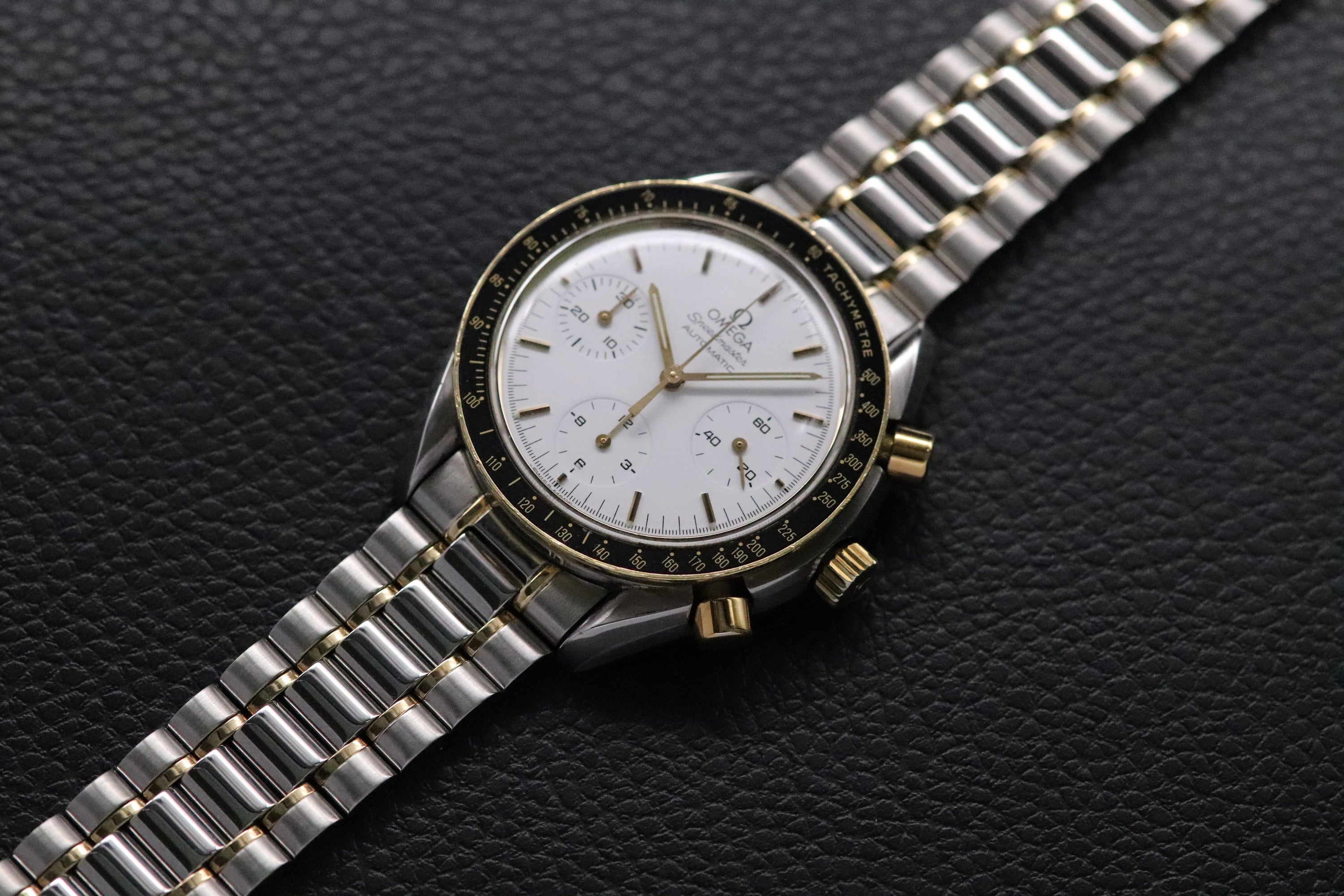 Omega Speedmaster Reduced 3310.20 Albino Gold 1994 Papers
