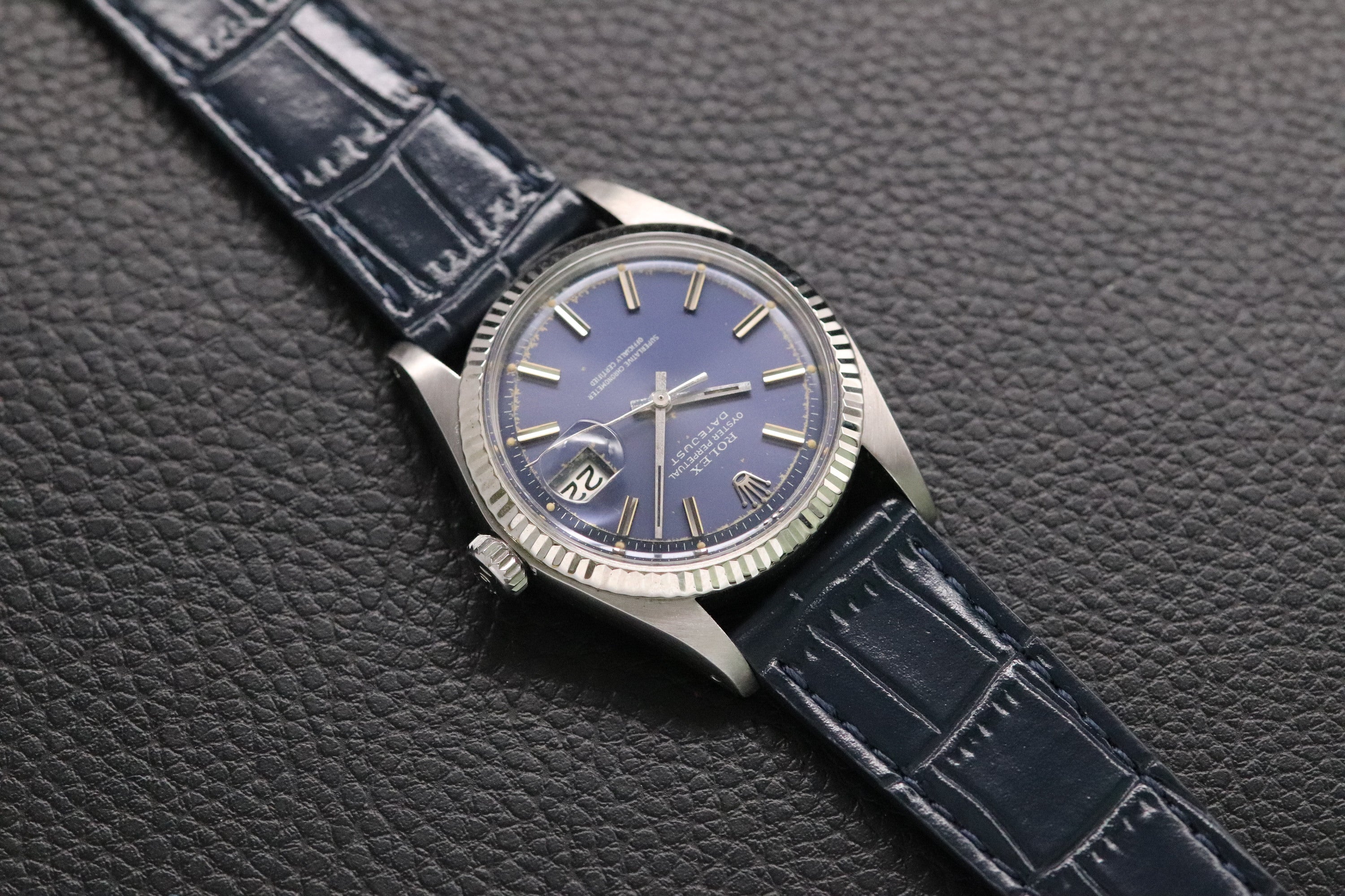 Rolex Datejust 1601 Blue Dial 1972