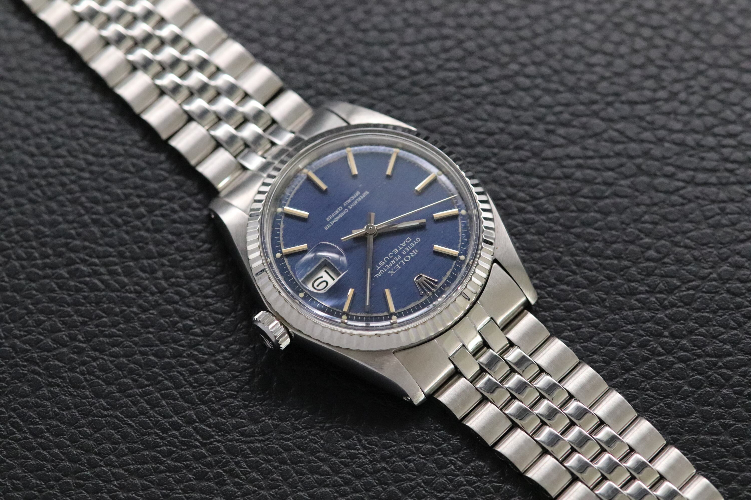 Rolex Datejust 1601 Blue Dial 1970