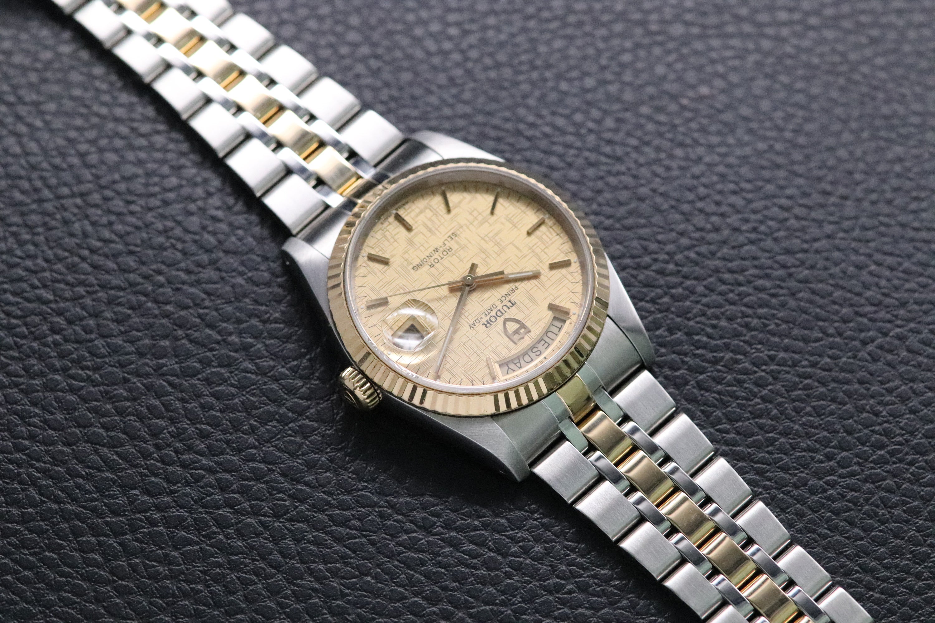 Tudor Prince Date-Day 76213 Linen Dial 2017