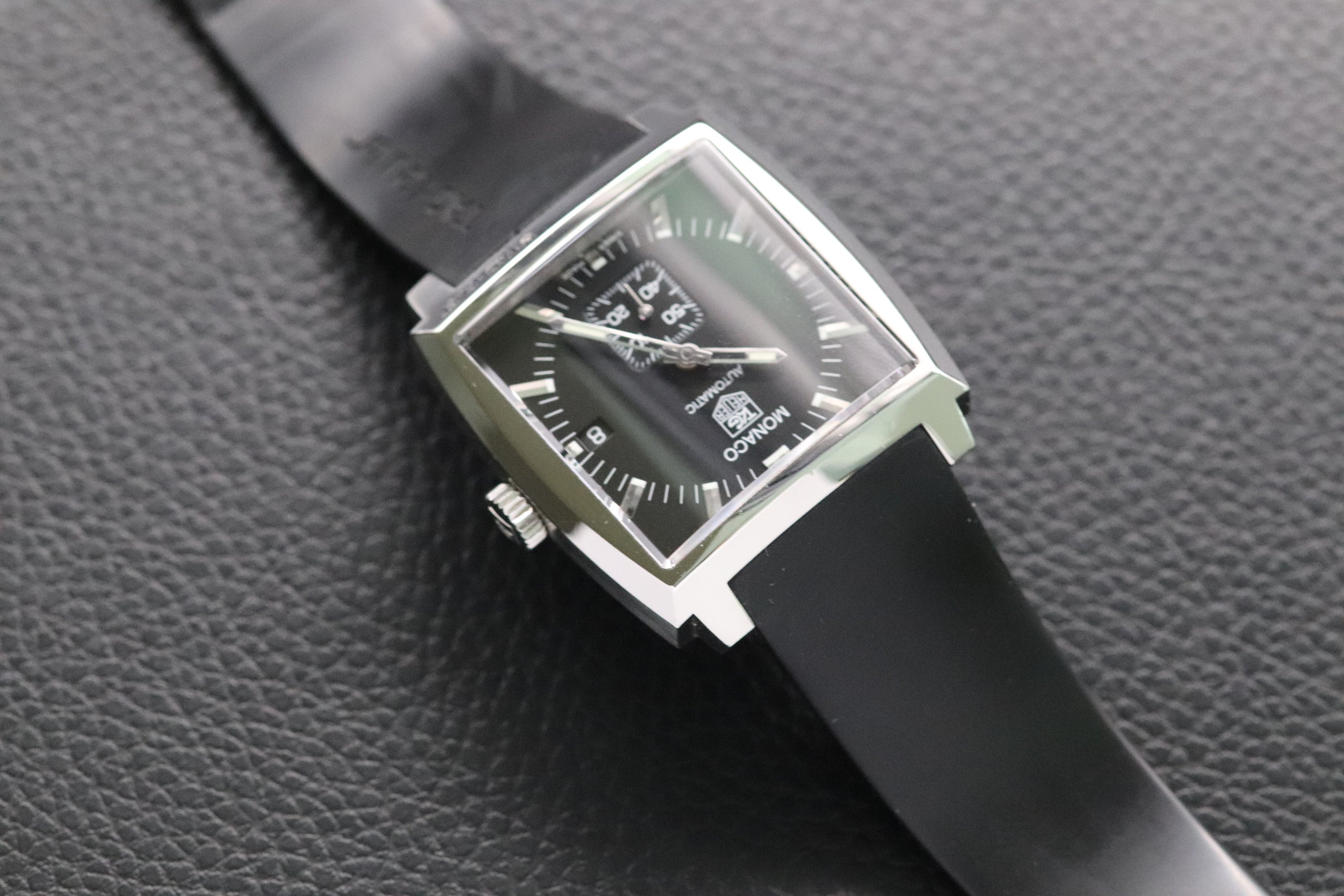 Tag Heuer Monaco WW2110 Black Dial 2012 Papers