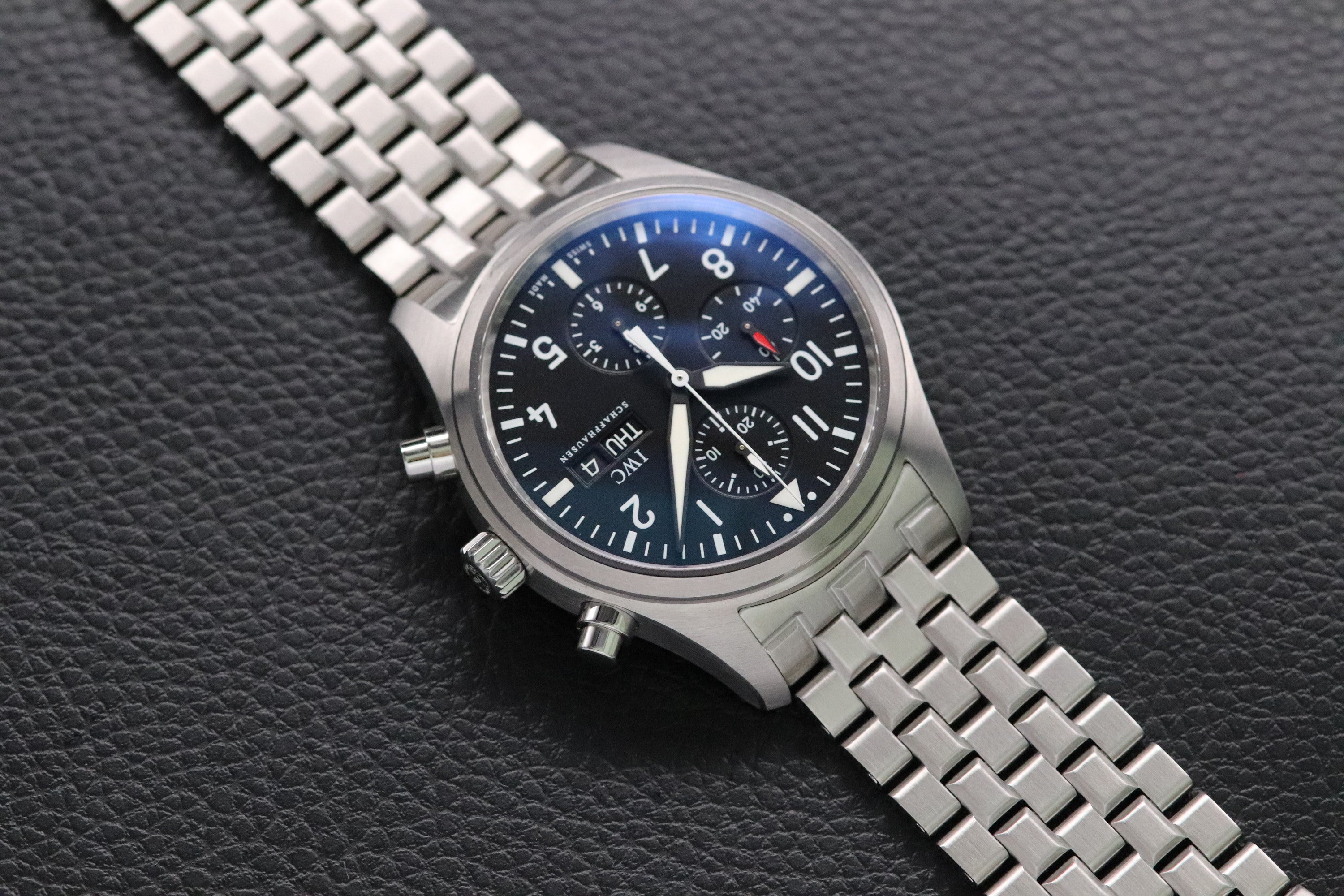 IWC Fliegeruhr Chronograph IW371704 Black Dial 2009