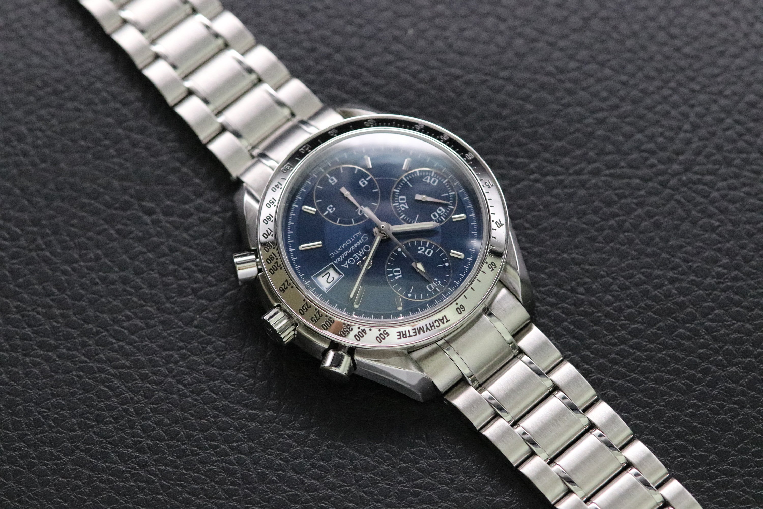 Omega Speedmaster Date 3513.80 Blue Dial 1998