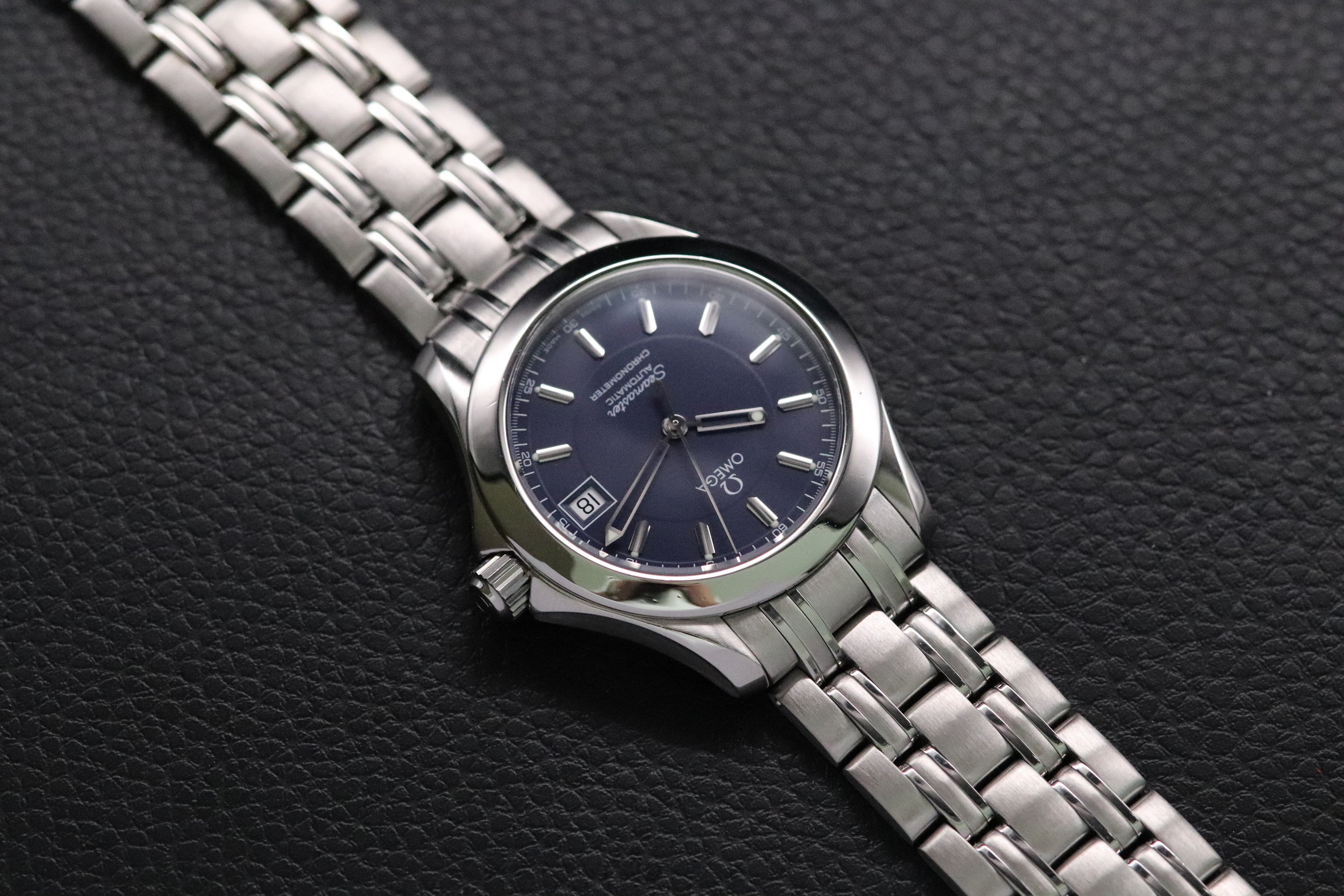 Omega Seamaster 2507.80 Blue Dial 2000 Papers