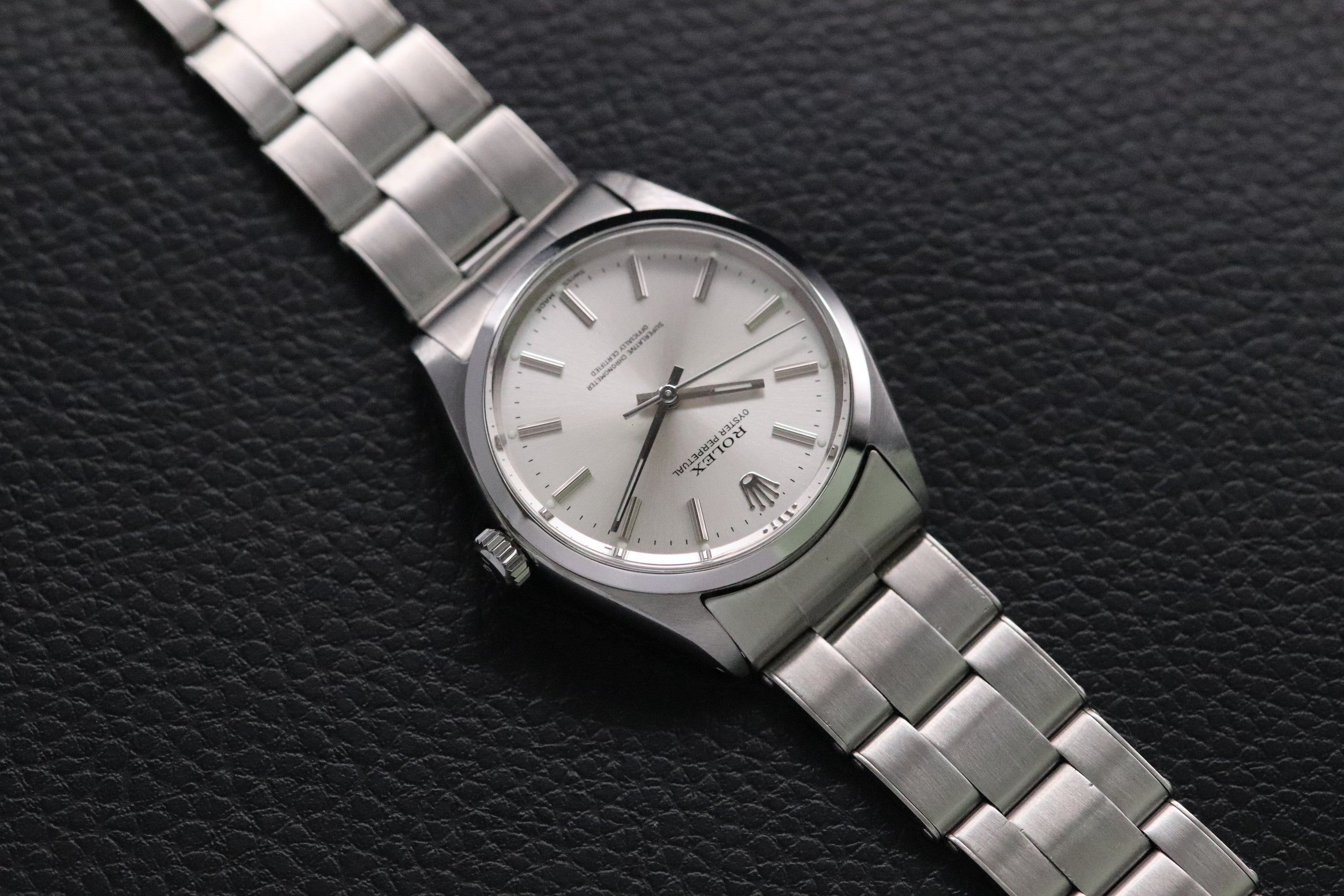 Rolex Oyster Perpetual 1002 Silver Dial 1984 Automatic
