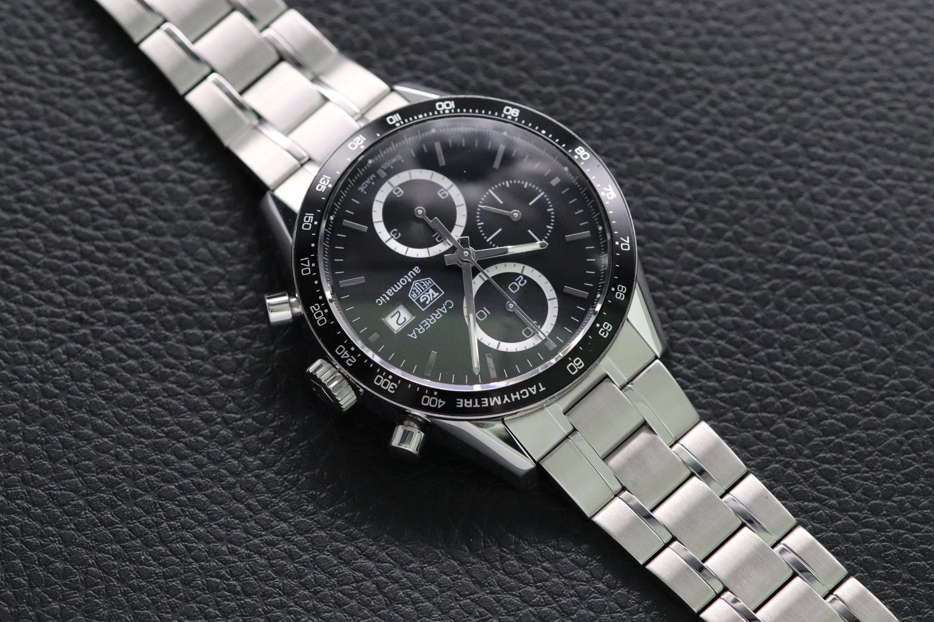 Tag Heuer Carrera Calibre 16 CV2010 Black Dial 2015