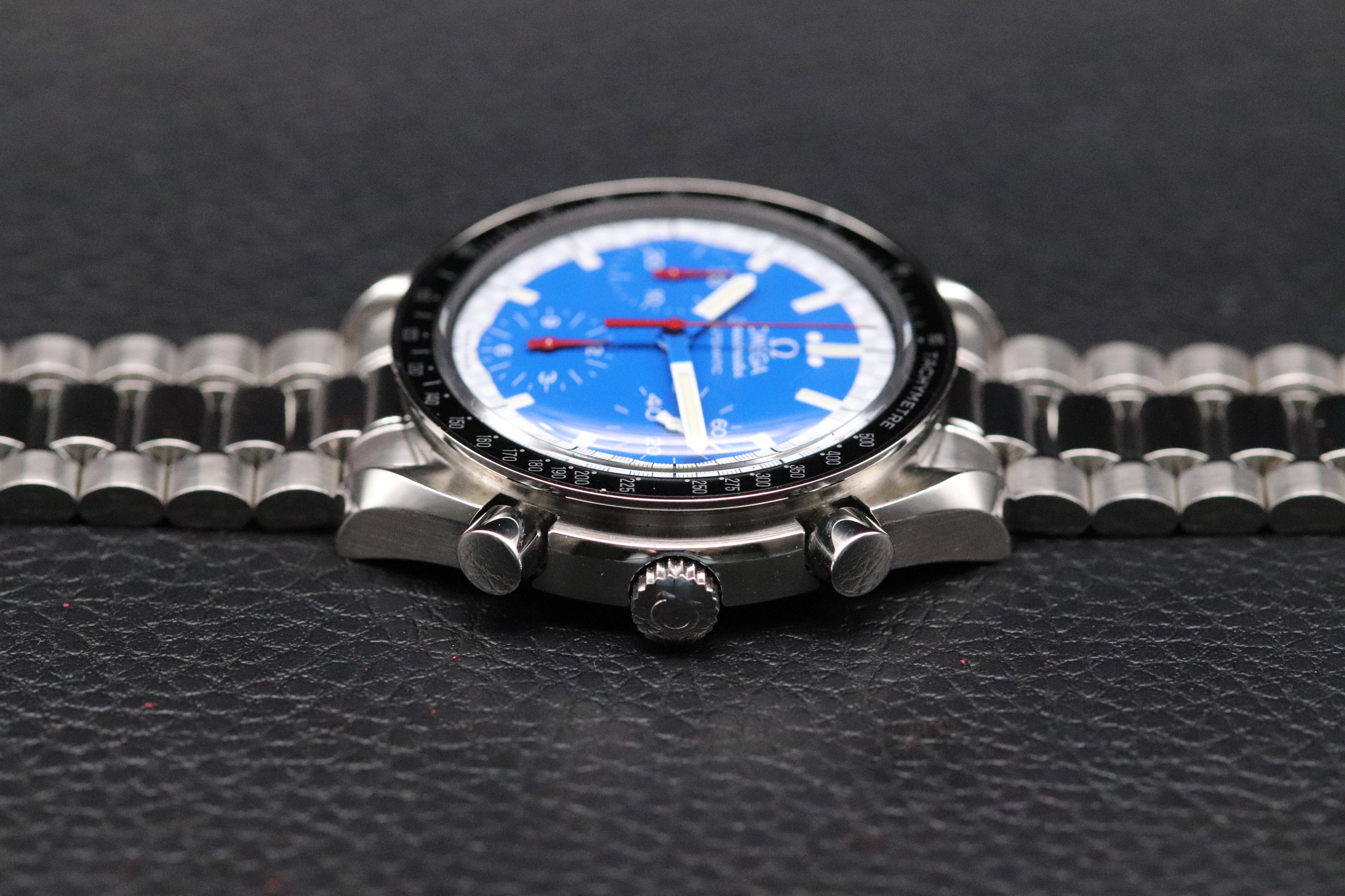 Omega Speedmaster Reduced 3510.81 Schumacher Fullset Blue Dial Box+Papers