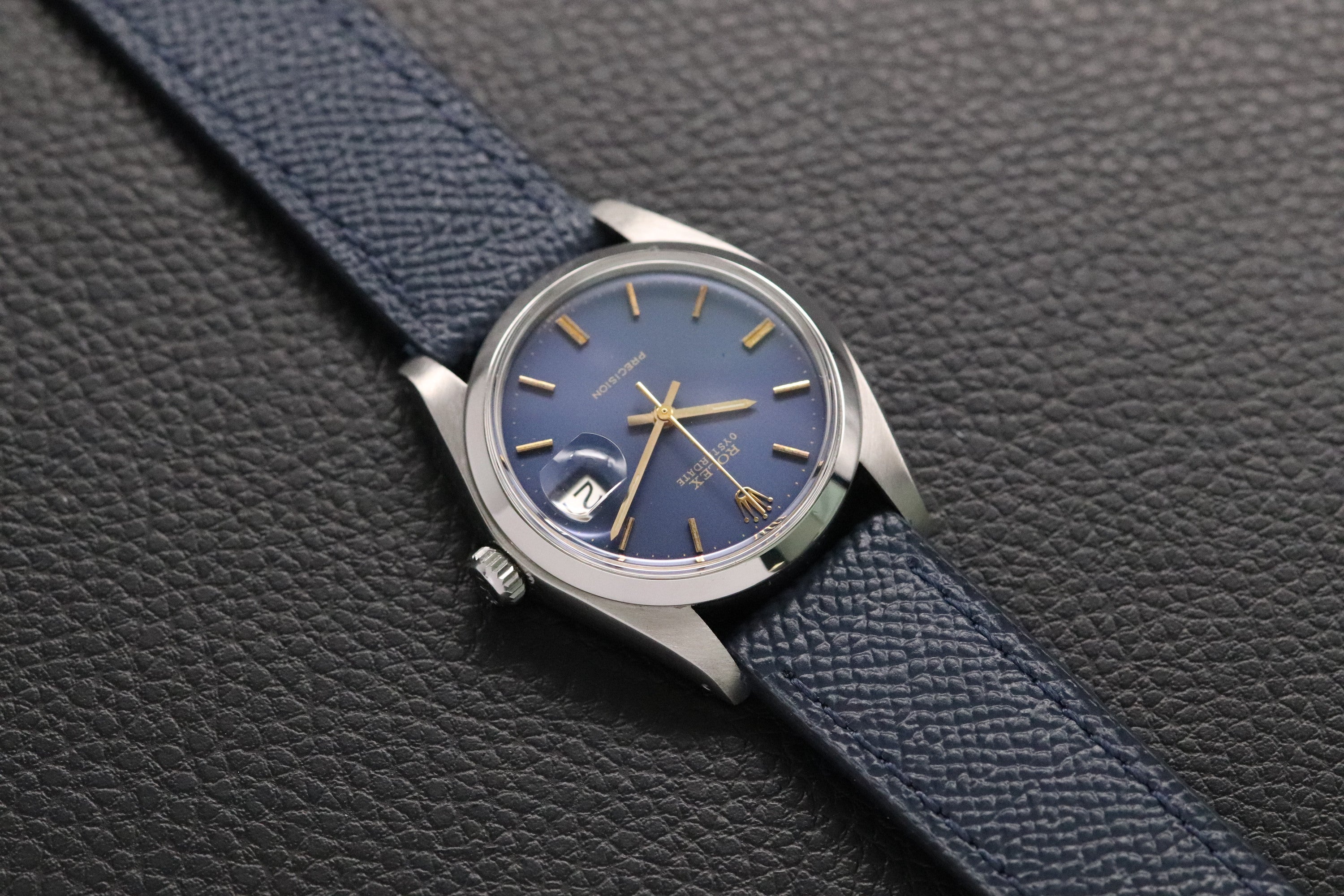Rolex Oysterdate Precision 6694 Blue Dial 1981