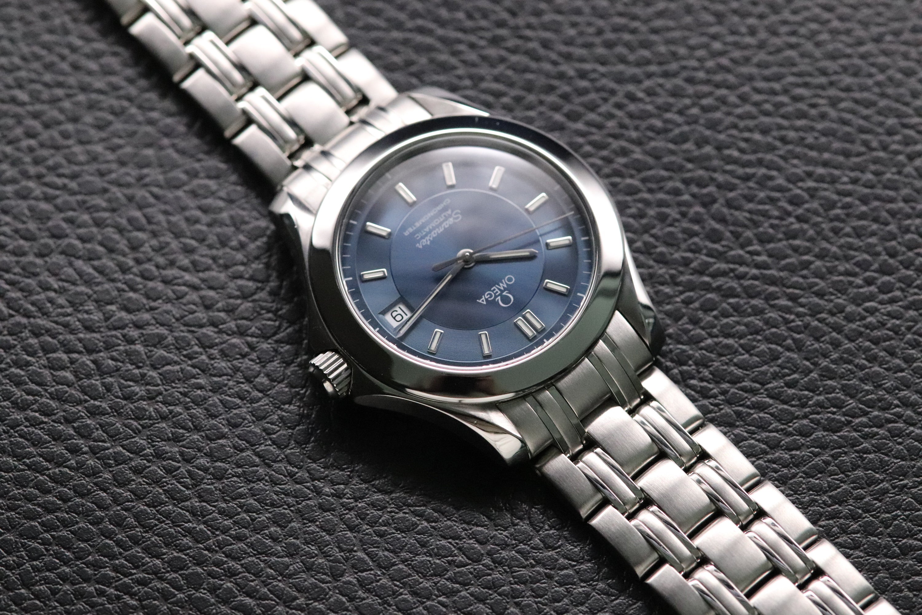 Omega Seamaster 2501.82 Blue Dial Fullset 2002 Box+Papers