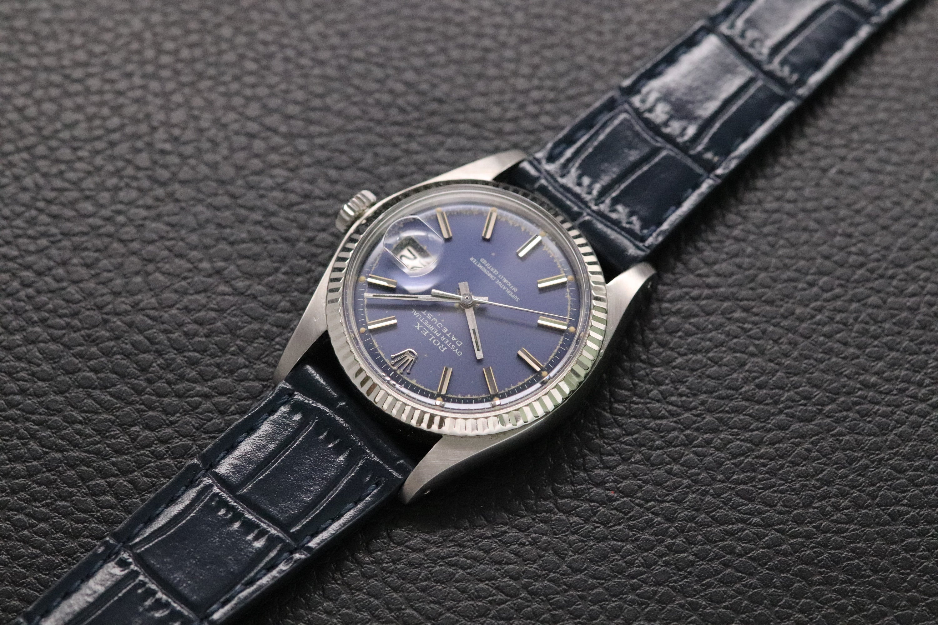 Rolex Datejust 1601 Blue Dial 1972