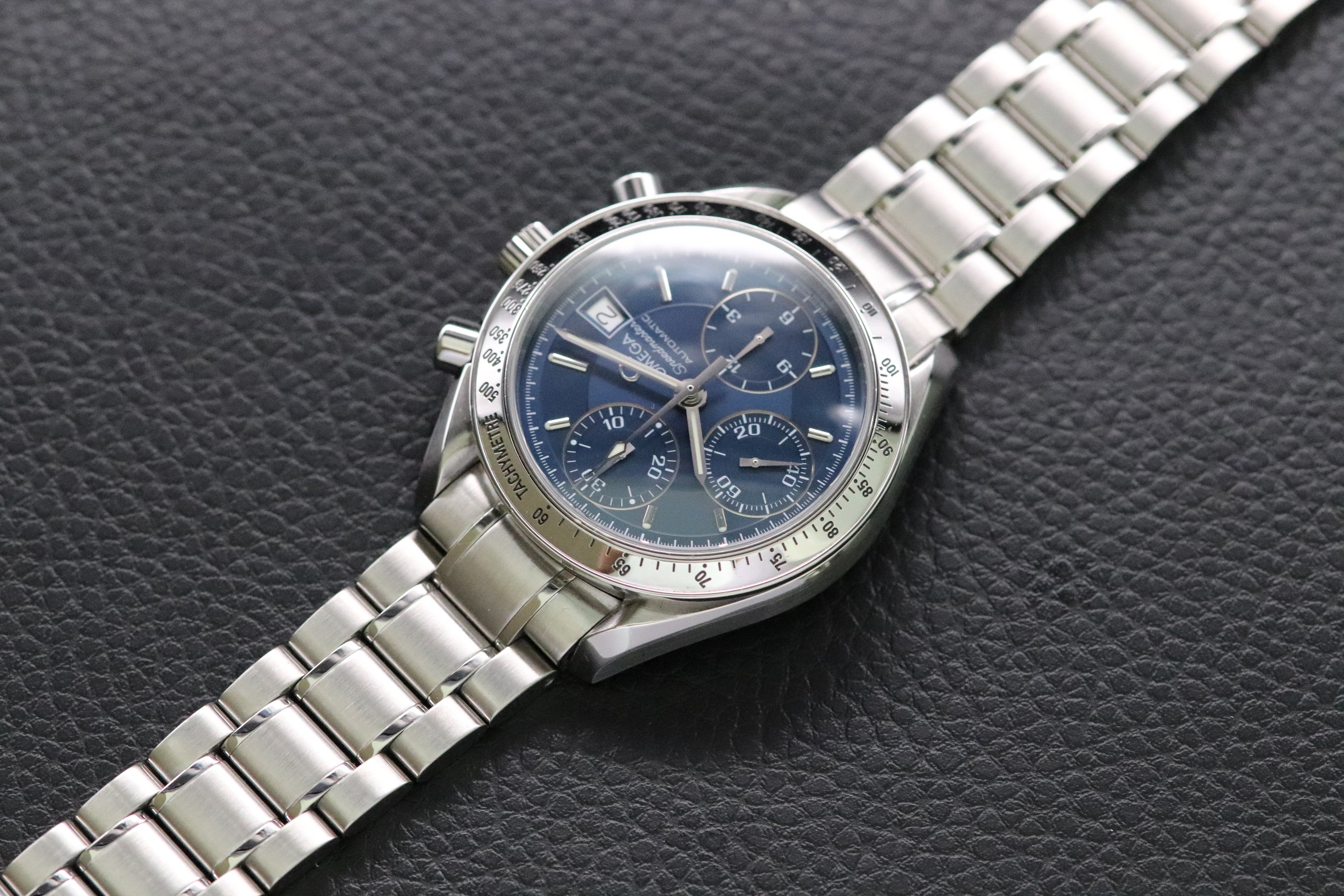 Omega Speedmaster Date 3513.80 Blue Dial 1998