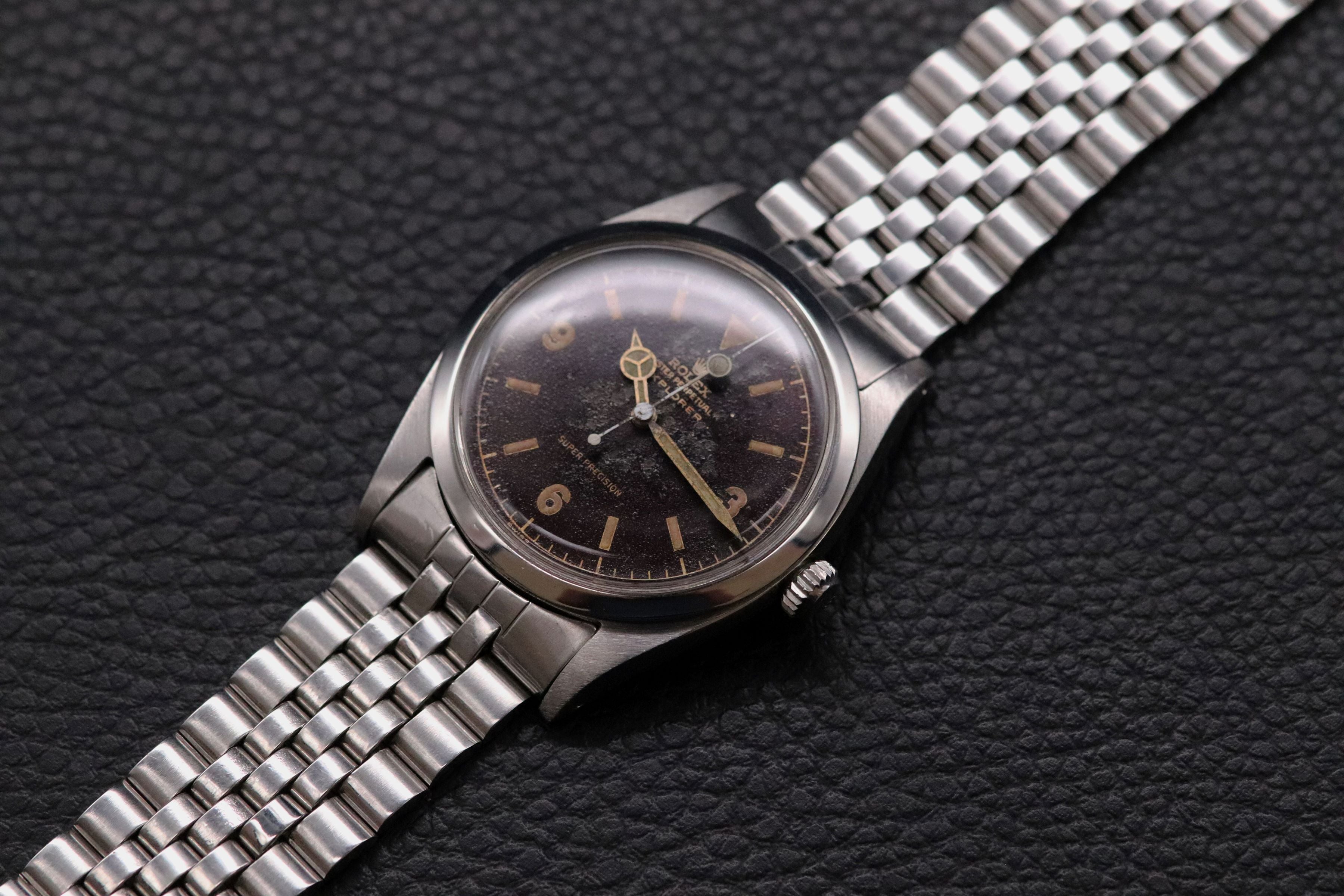 Rolex Explorer 5504 Tropical Chocolate Chapter Ring