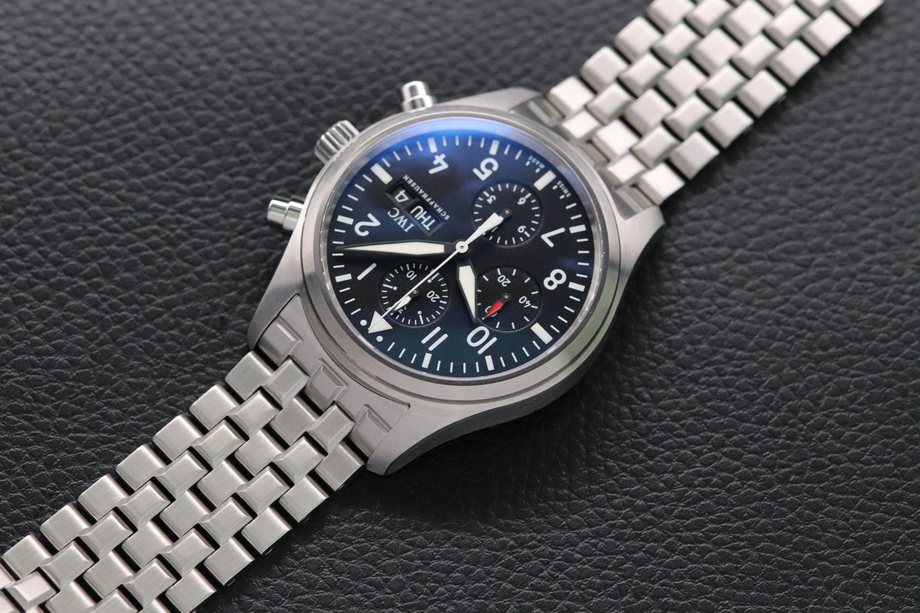 IWC Fliegeruhr Chronograph IW371704 Black Dial 2009