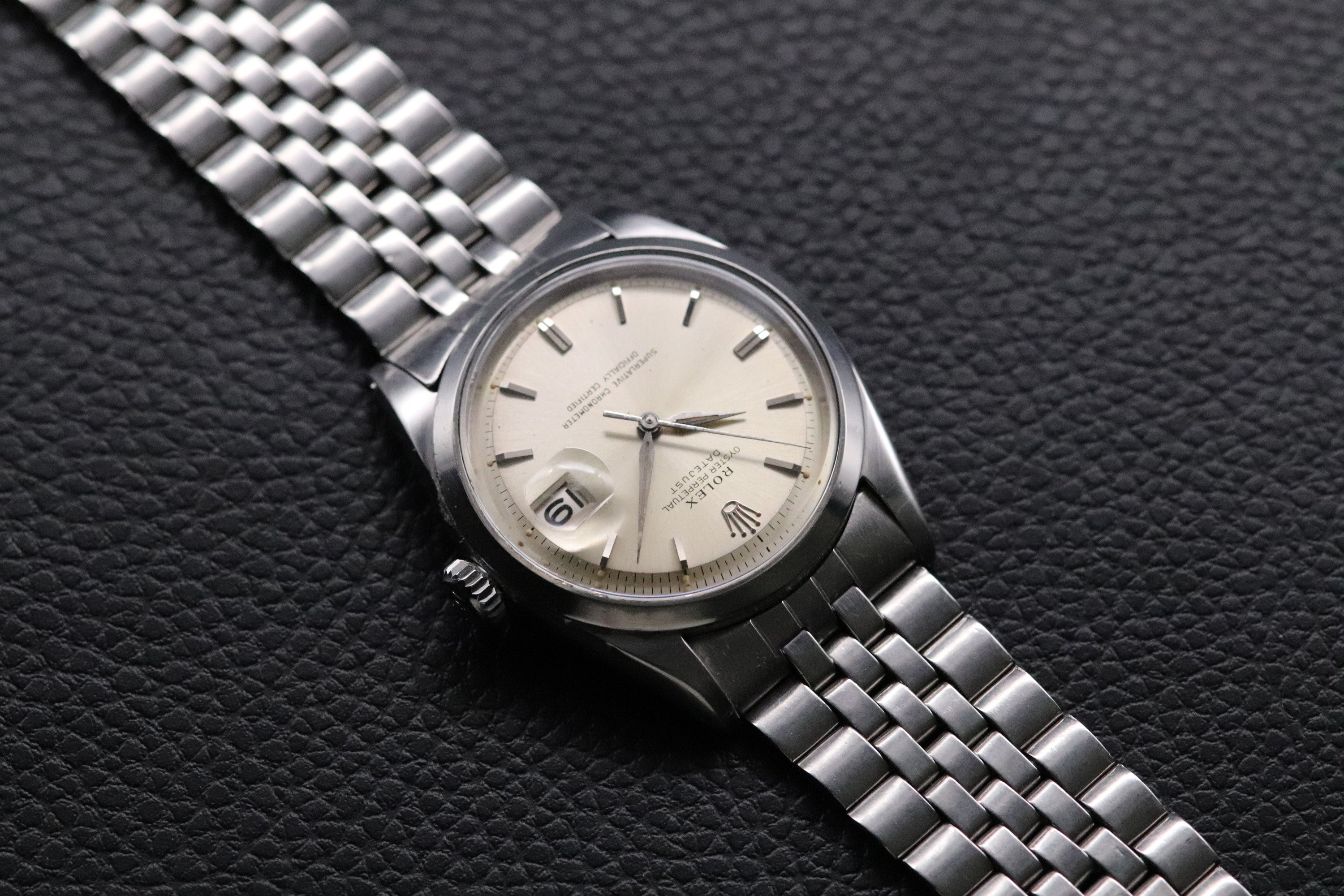 Rolex Datejust 1600 Silver Dial Fullset 1965 Box+Papers