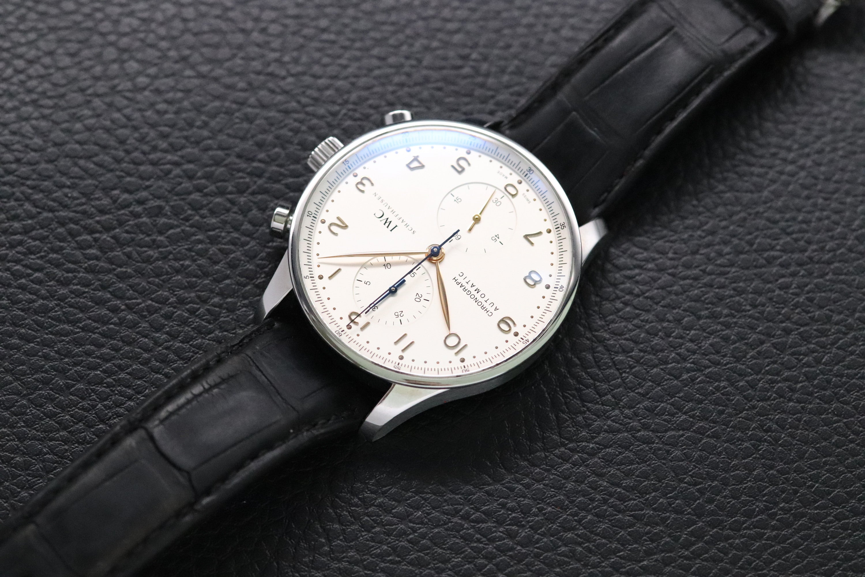 IWC Portugieser Chronograph IW371445 White Dial 2018