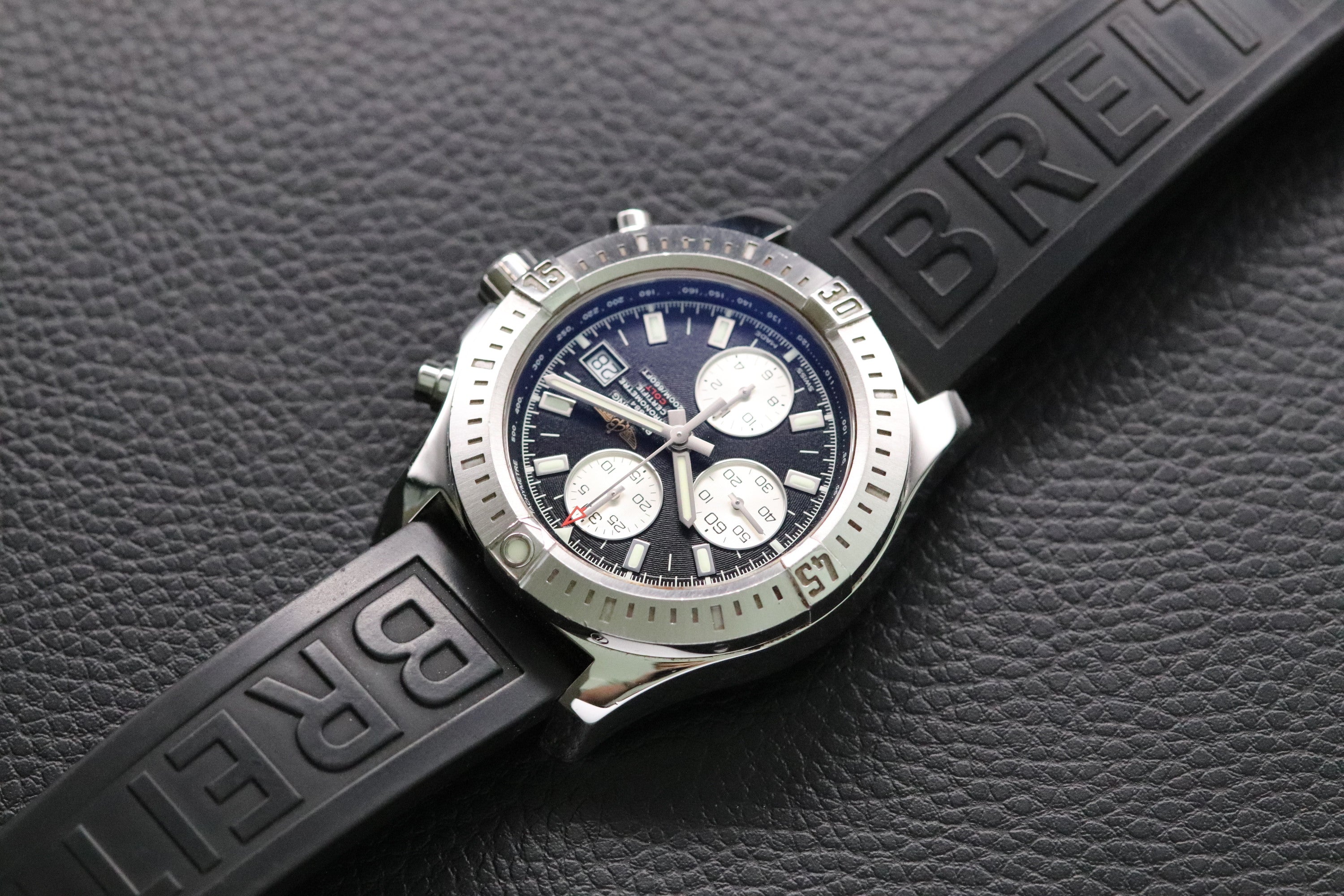 Breitling Colt Chronograph A13388 Black Fullset 2015 Box+Papers