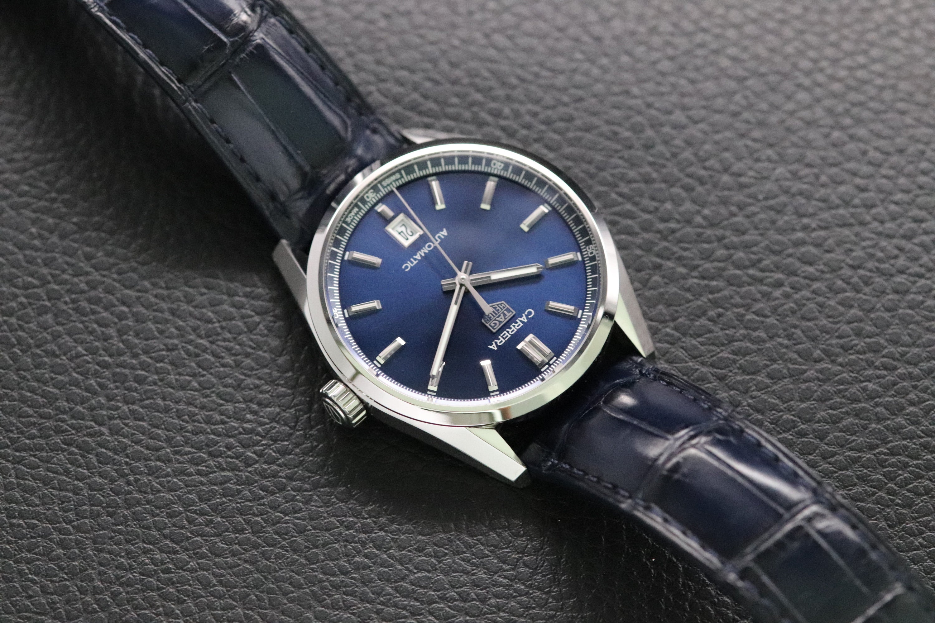 Tag Heuer Carrera Calibre 5 WBN2112-0 Blue Fullset 2022 Box+Papers