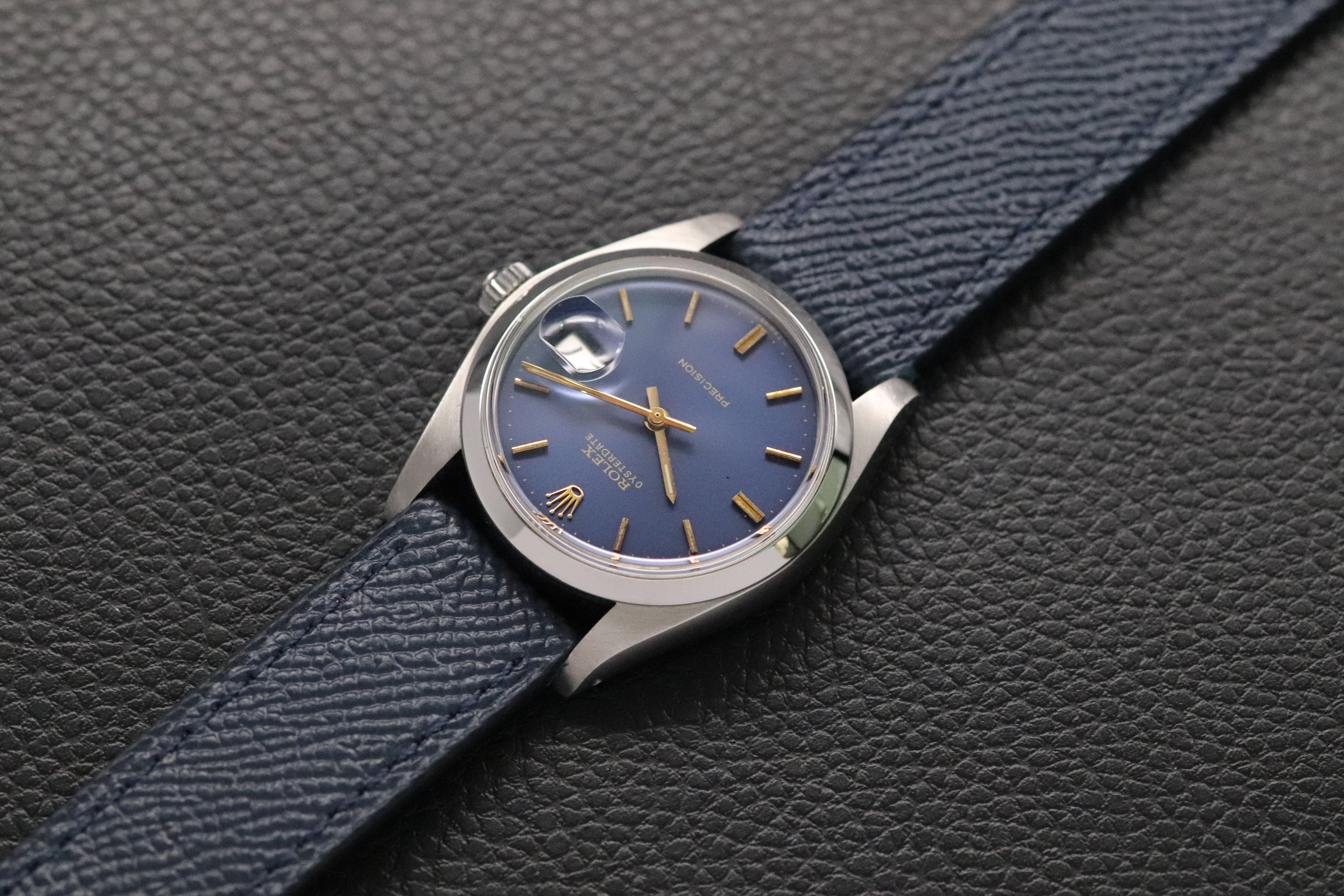 Rolex Oysterdate Precision 6694 Blue Dial 1981