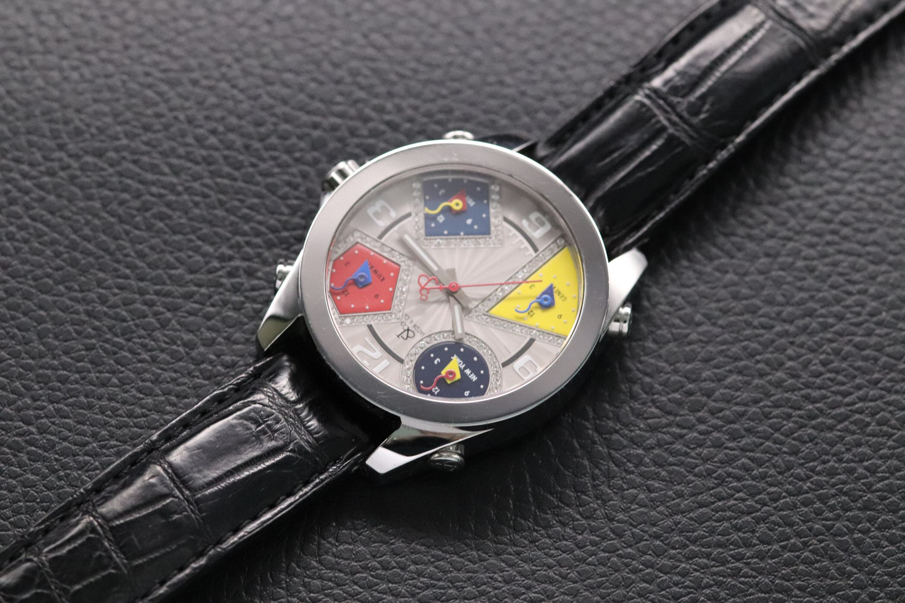 Jacob & CO 5 Time Zones A5295 Box+Straps