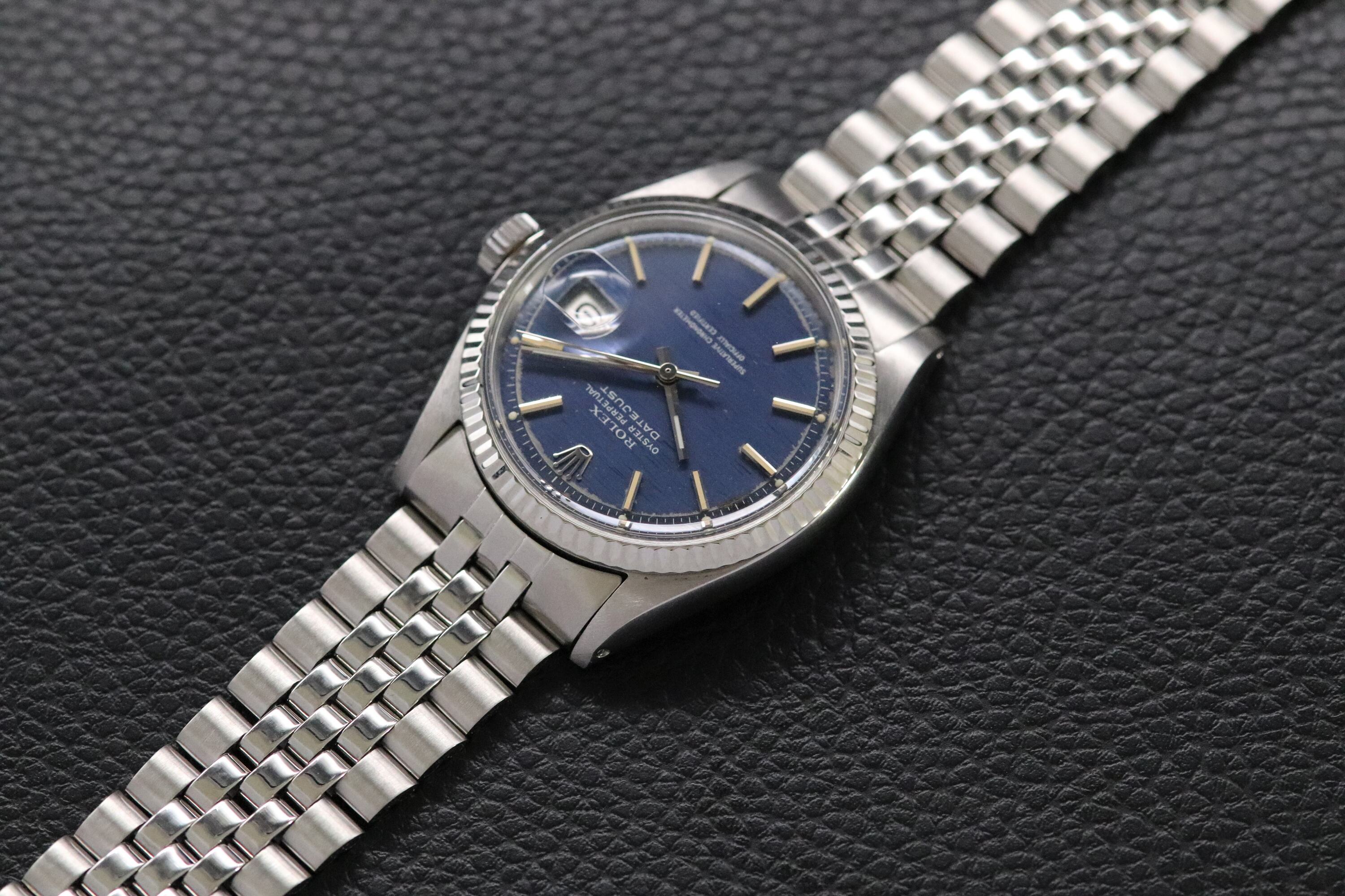 Rolex Datejust 1601 Blue Dial 1970