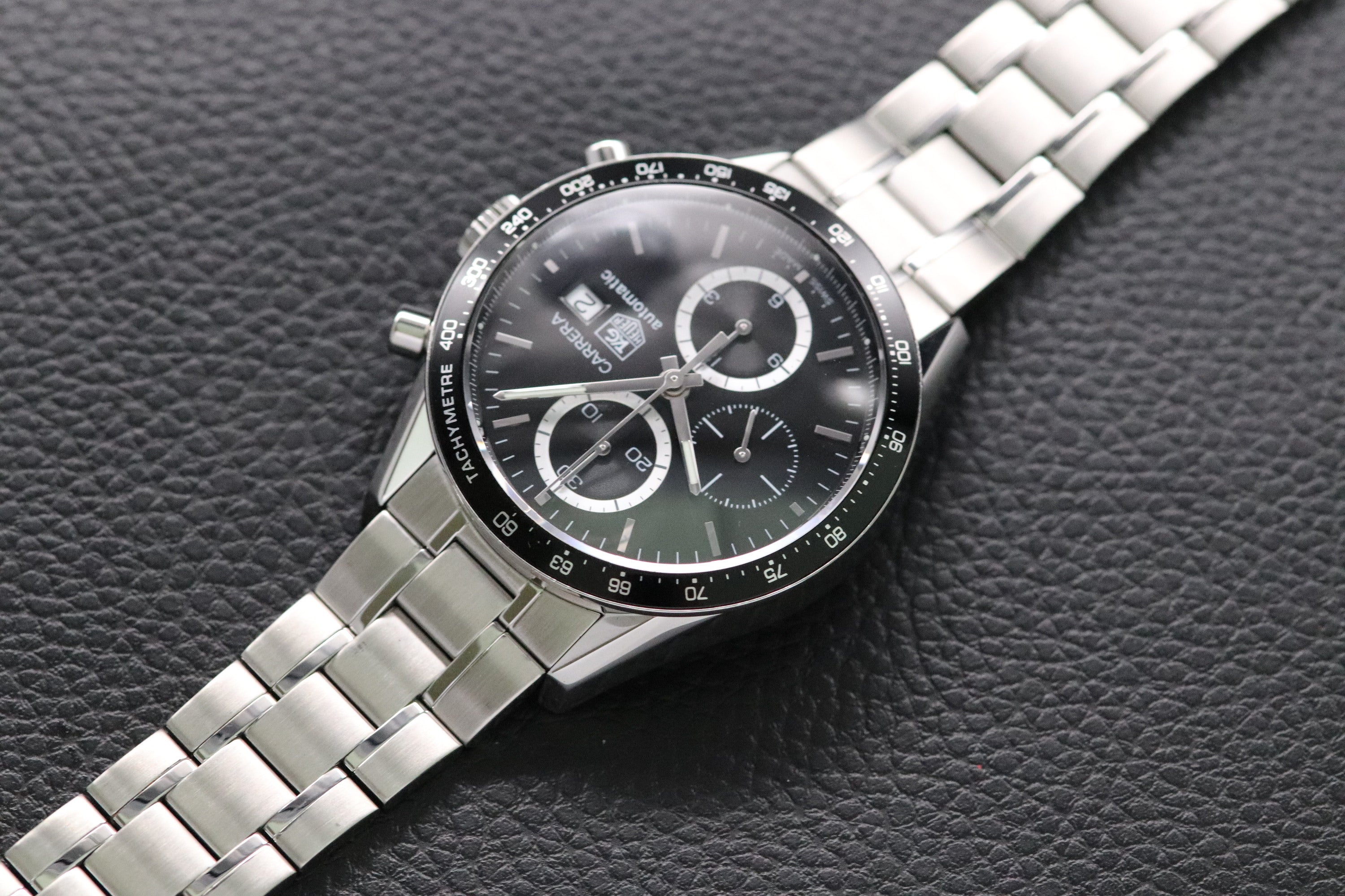 Tag Heuer Carrera Calibre 16 CV2010 Black Dial 2015