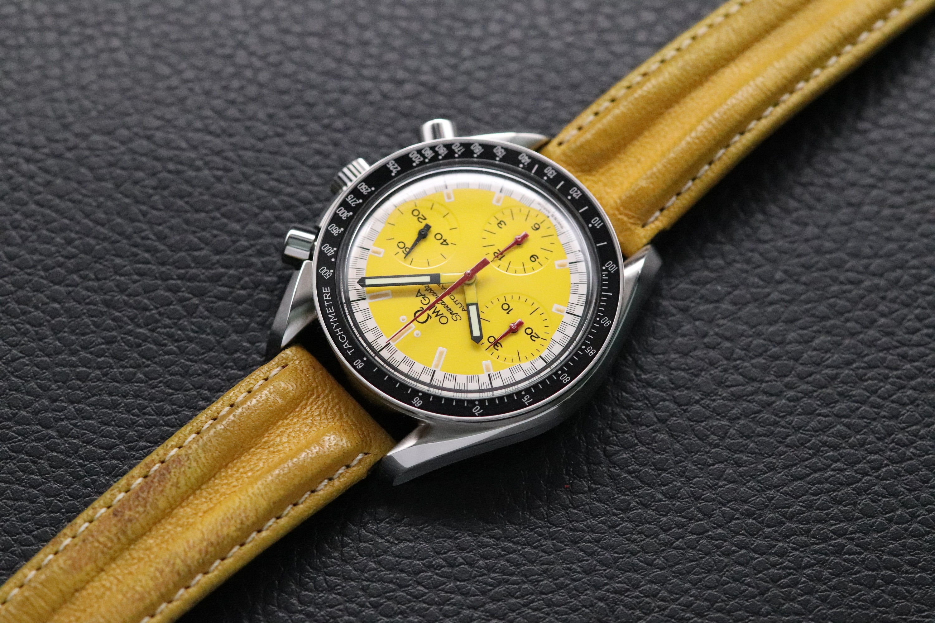 Omega Speedmaster Reduced 3810.12 Schumacher Yellow Dial