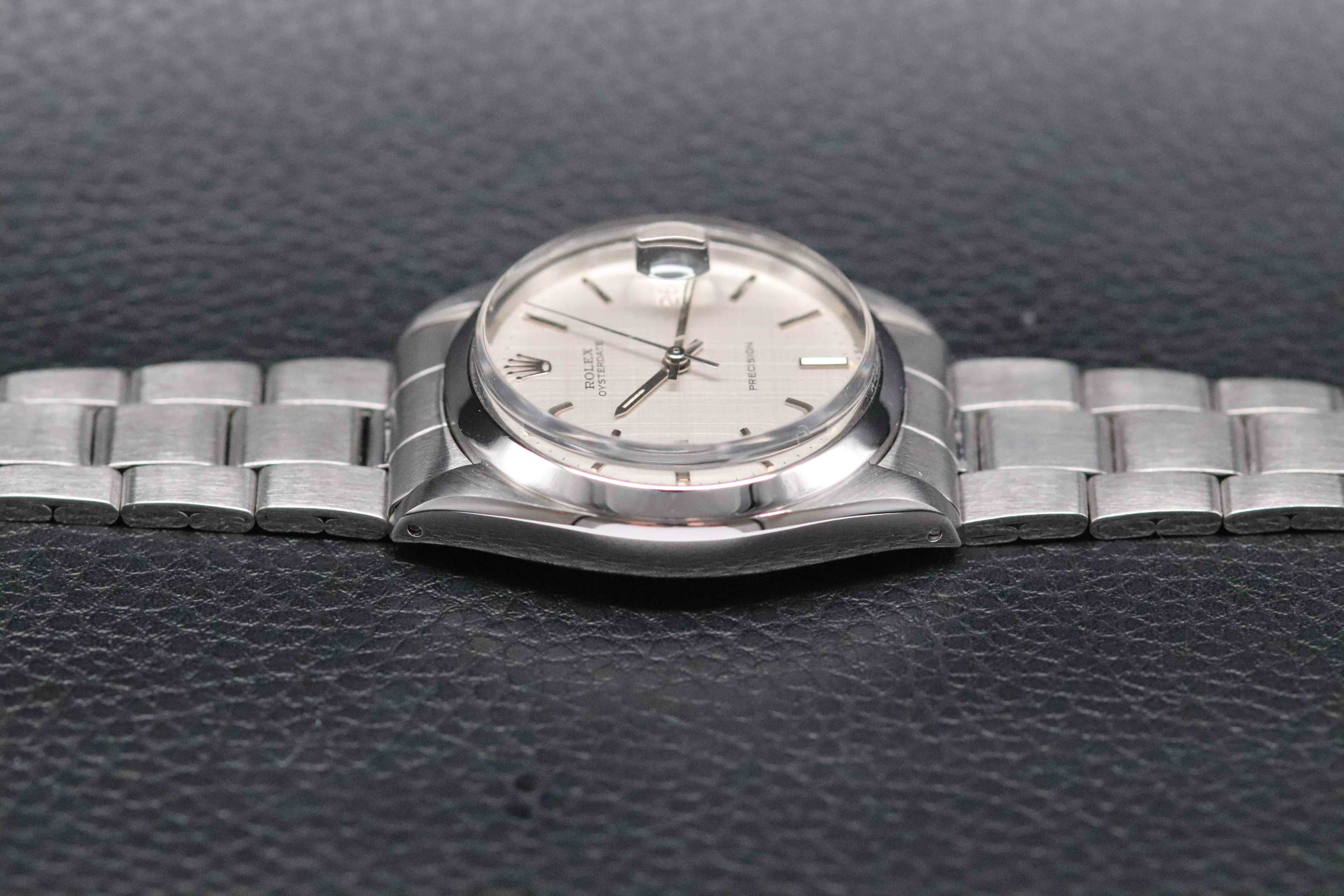 Rolex Oysterdate 6694 Linen Dial 1970