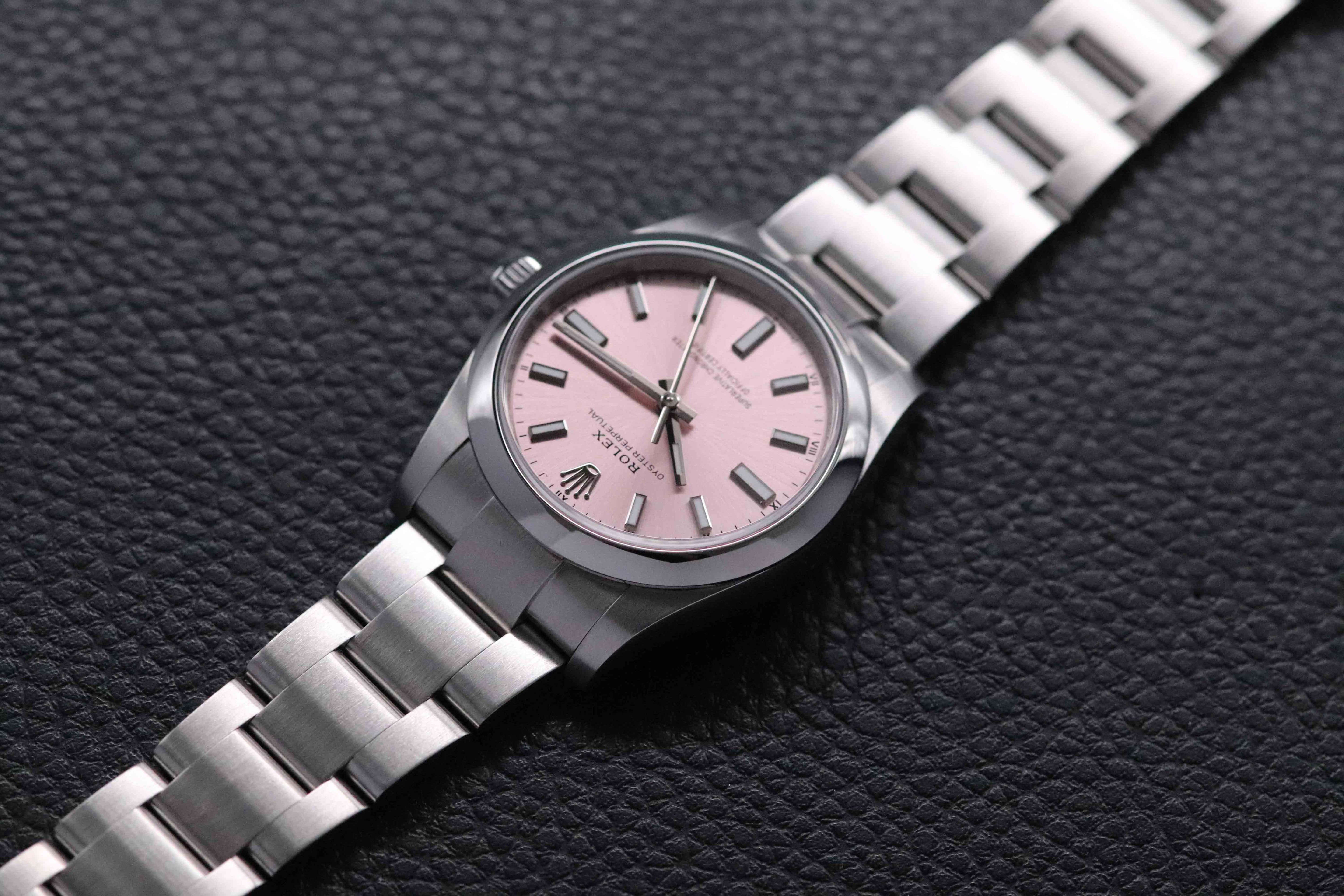 Rolex Oyster Perpetual 124200 Pink Fullset 2025 Box+Papers
