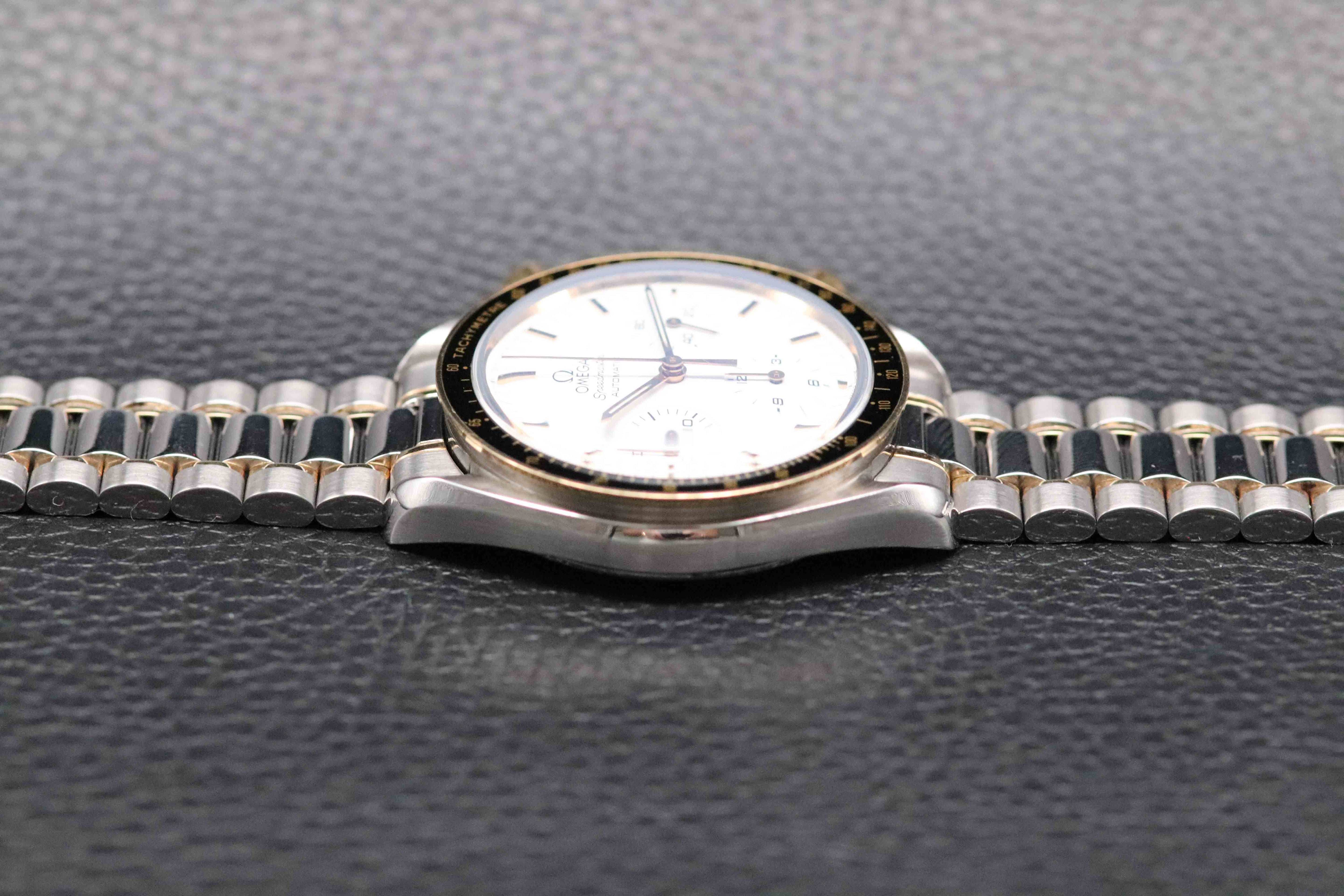 Omega Speedmaster Reduced 3310.20 Albino Gold 1996 Papers