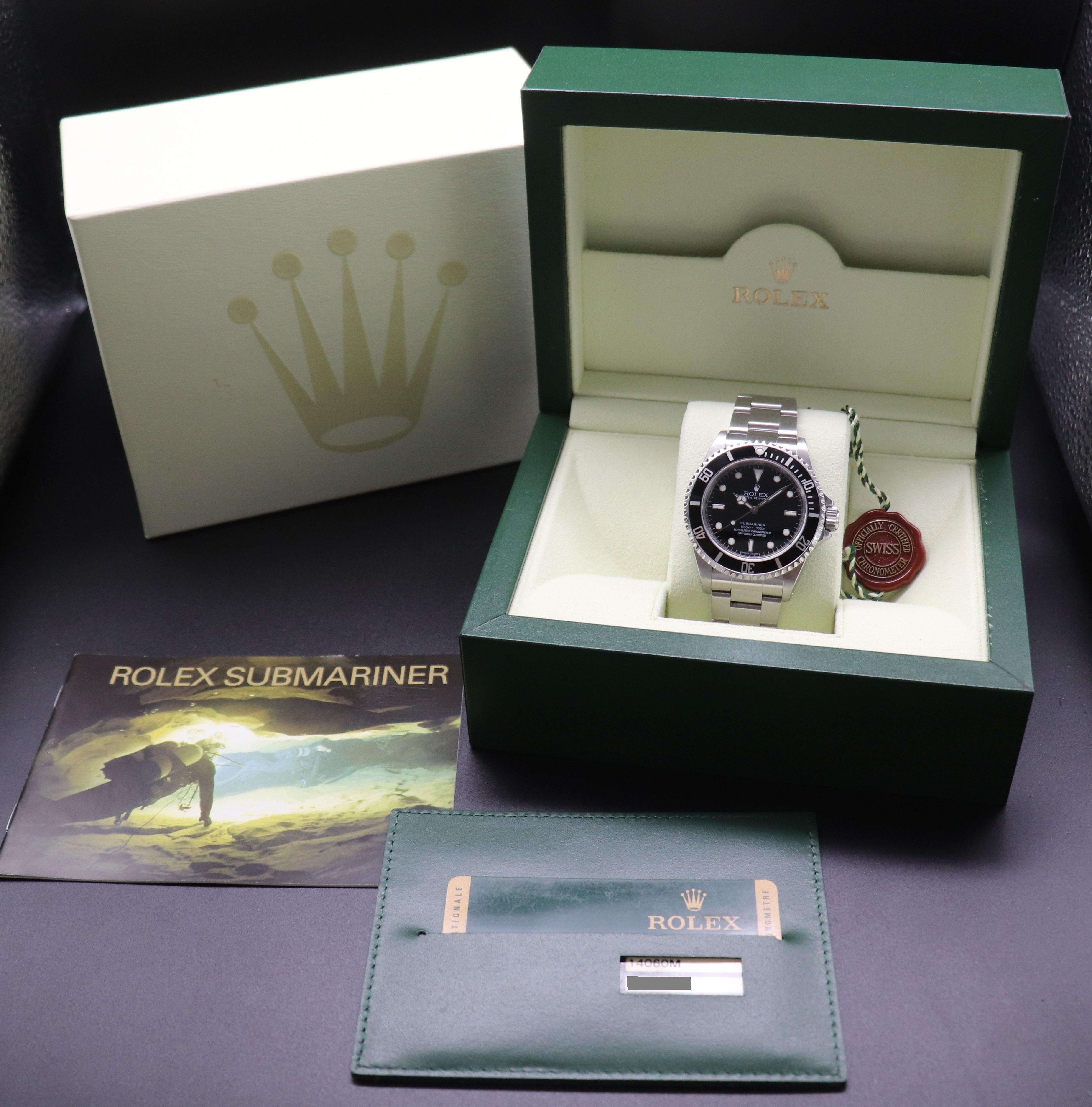 Rolex Submariner 14060M Rehaut Fullset 2013 Box+Papers