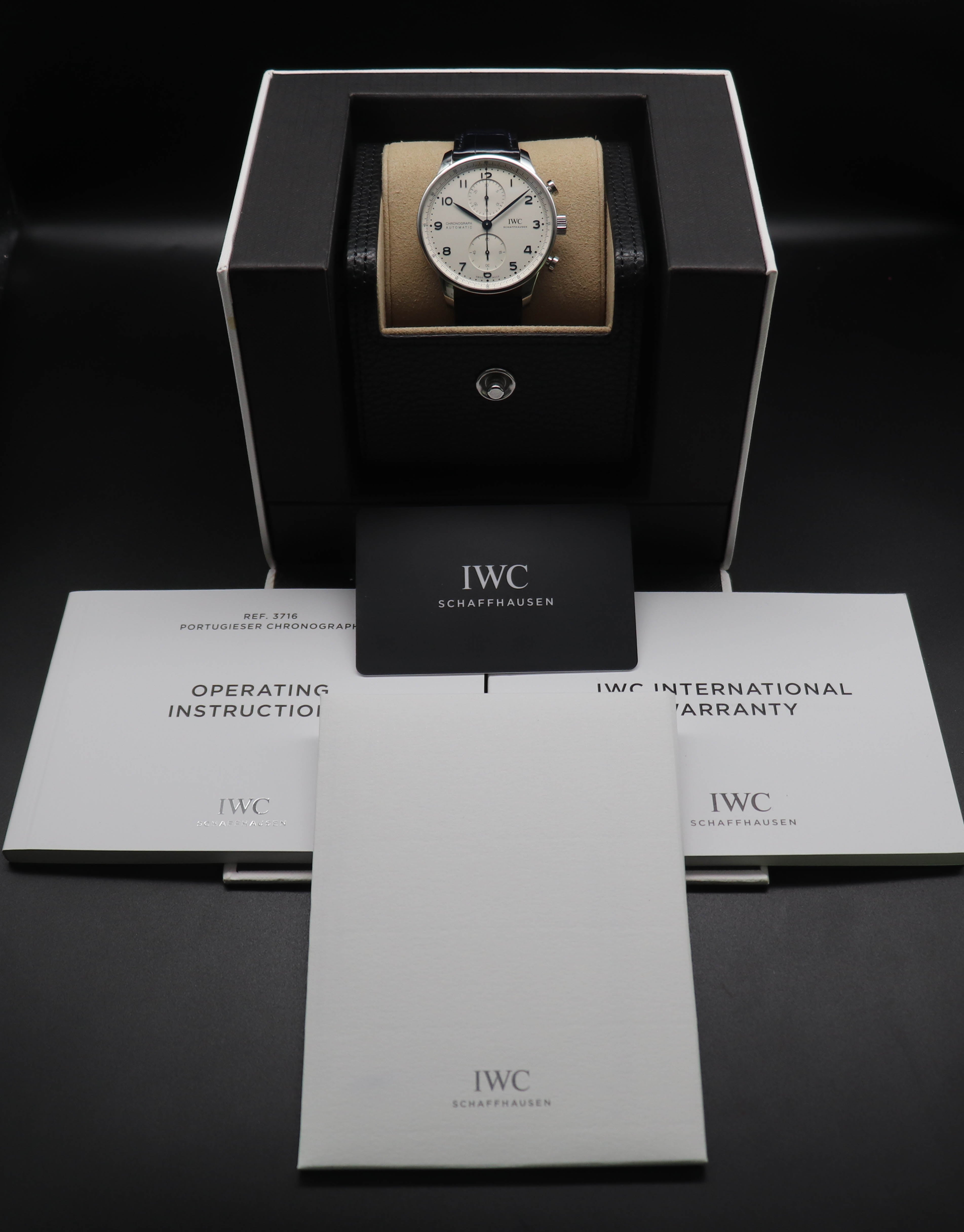 IWC Portugieser Chronograph IW371605 Fullset 2020 Box+Papers
