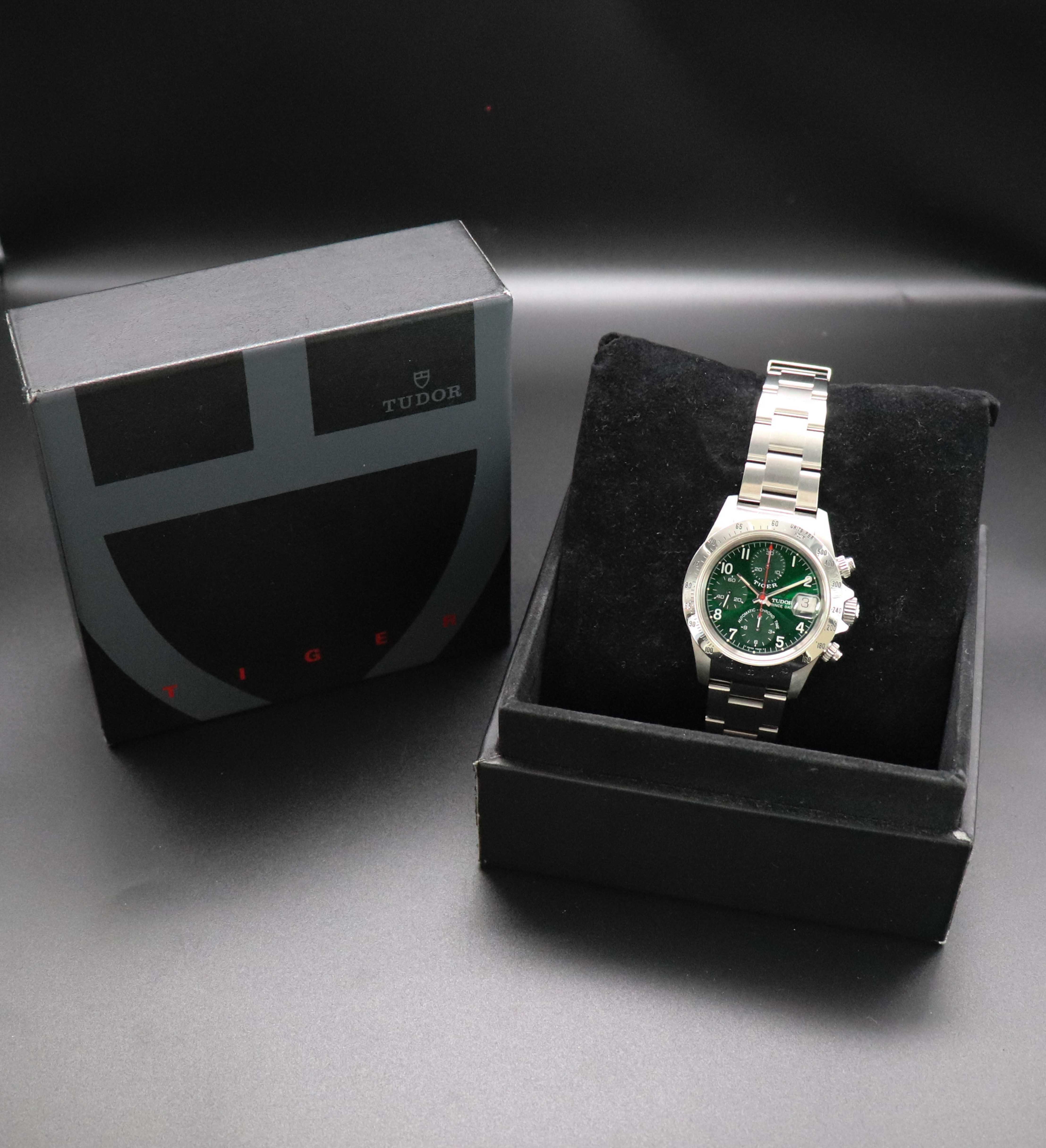 Tudor Oysterdate Small Block 79280 Green Dial 1999