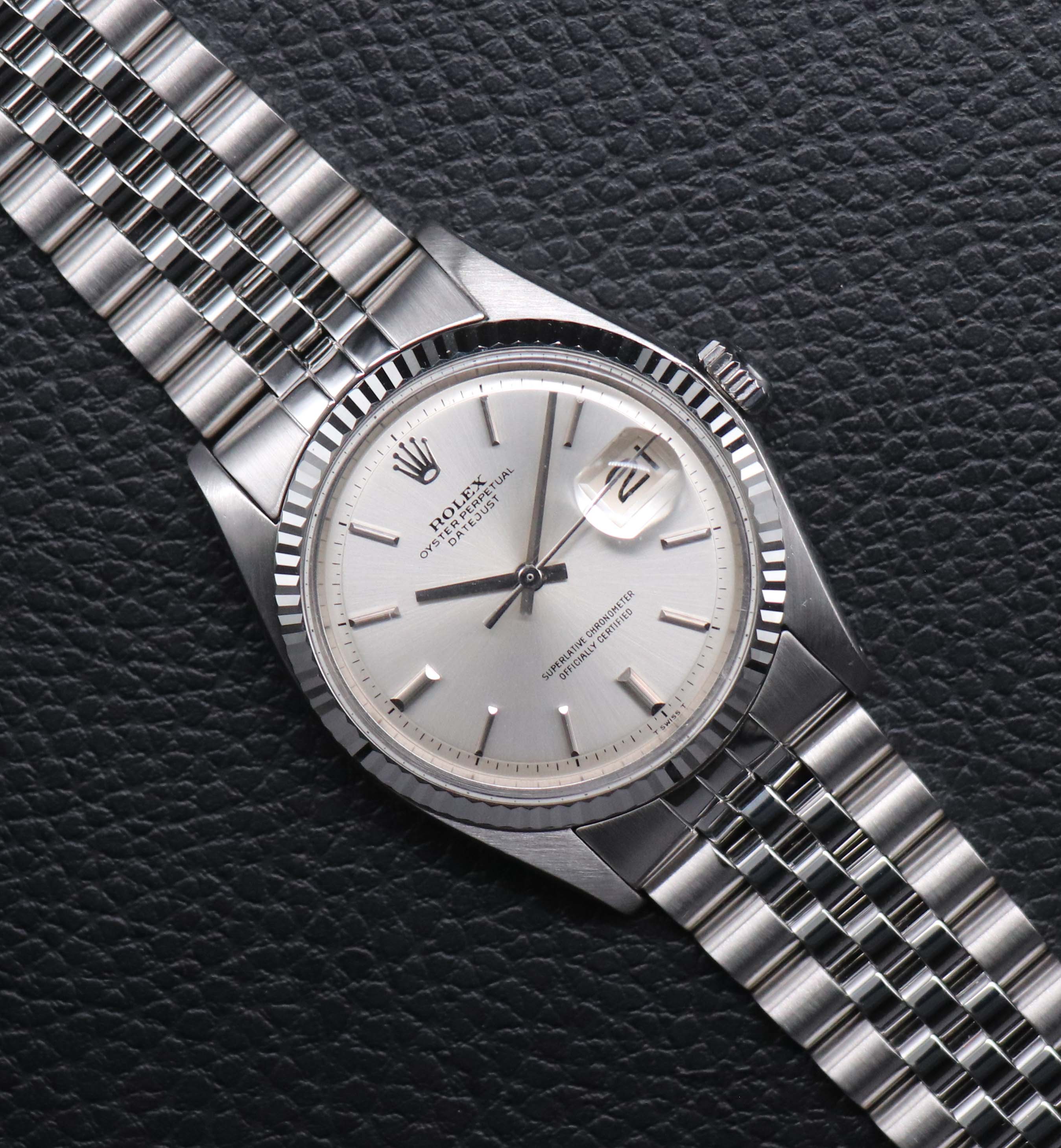 Rolex Datejust 1601 Silver 1972 No Lume Dial