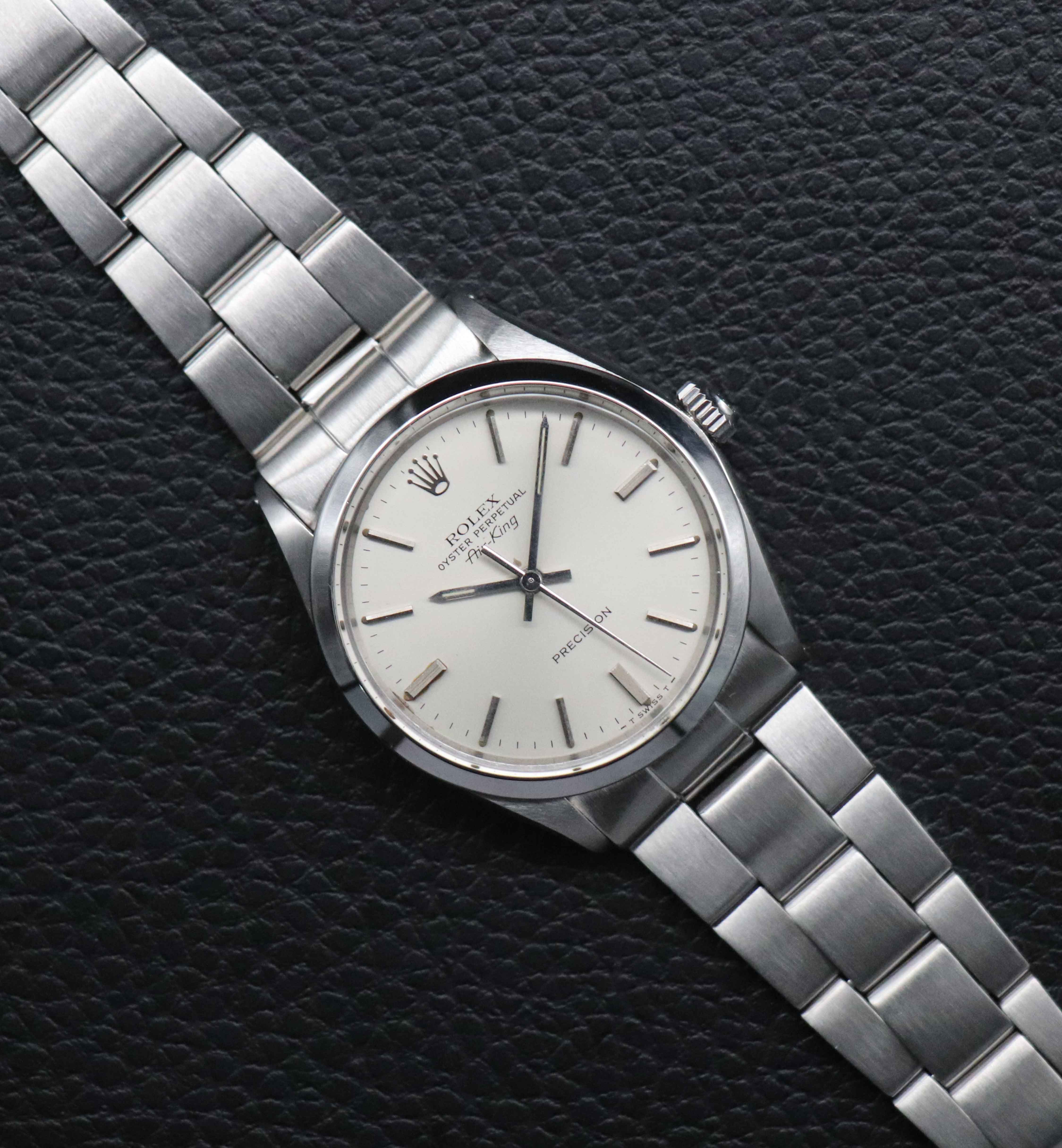 Rolex Air-King 5500 Silver Dial 1977