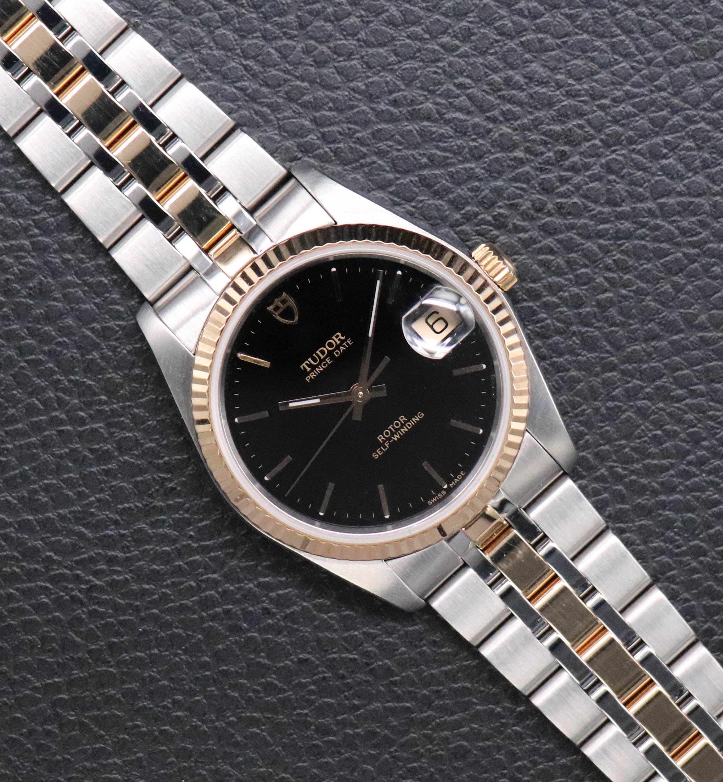 Tudor Prince Date 74033 Black Dial 2004