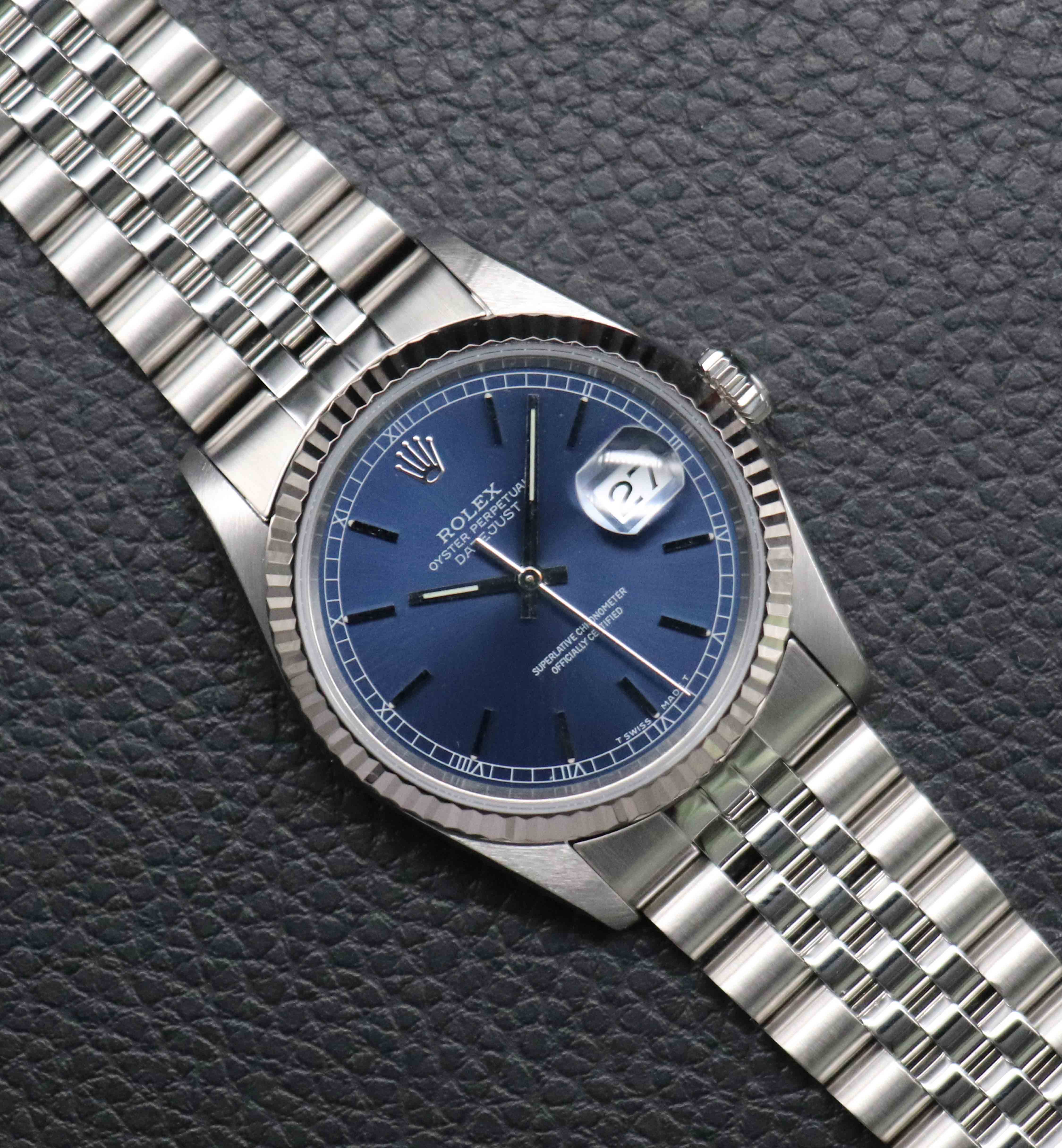 Rolex Datejust 16234 Blue Dial 1988