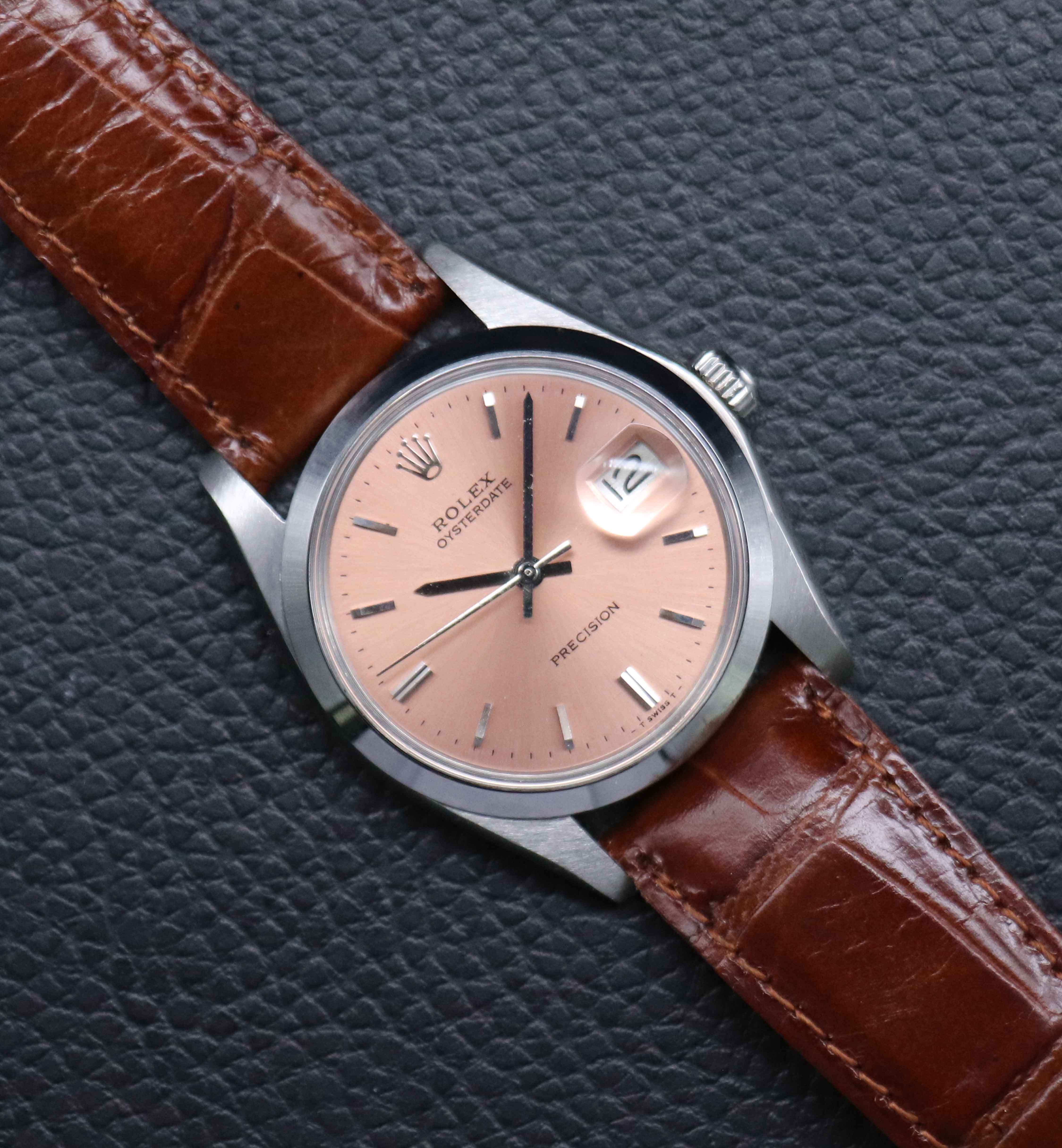 Rolex Oysterdate 6694 Pink Dial 1980