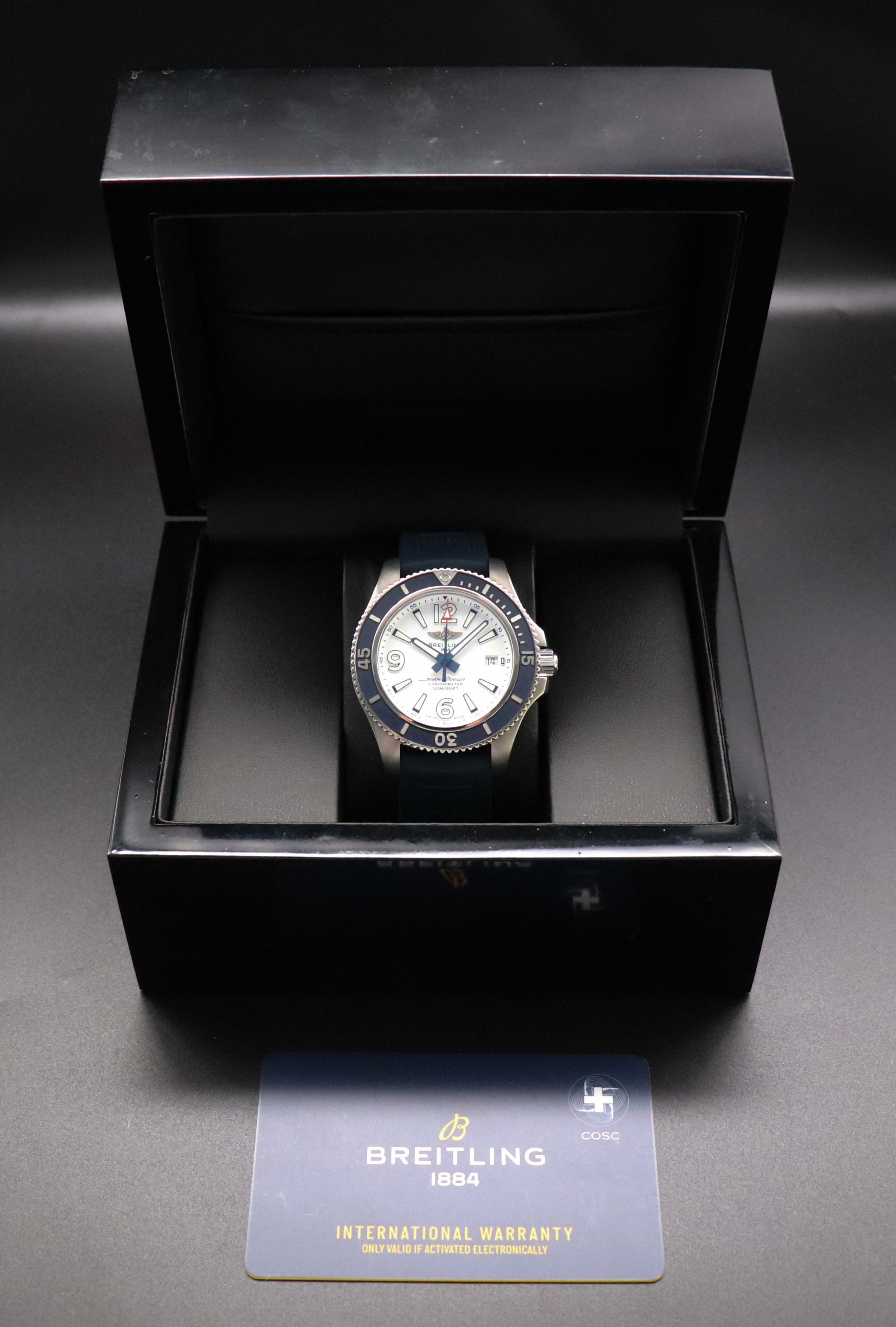 Breitling Superocean 42 A17366 Blau Papers 2020