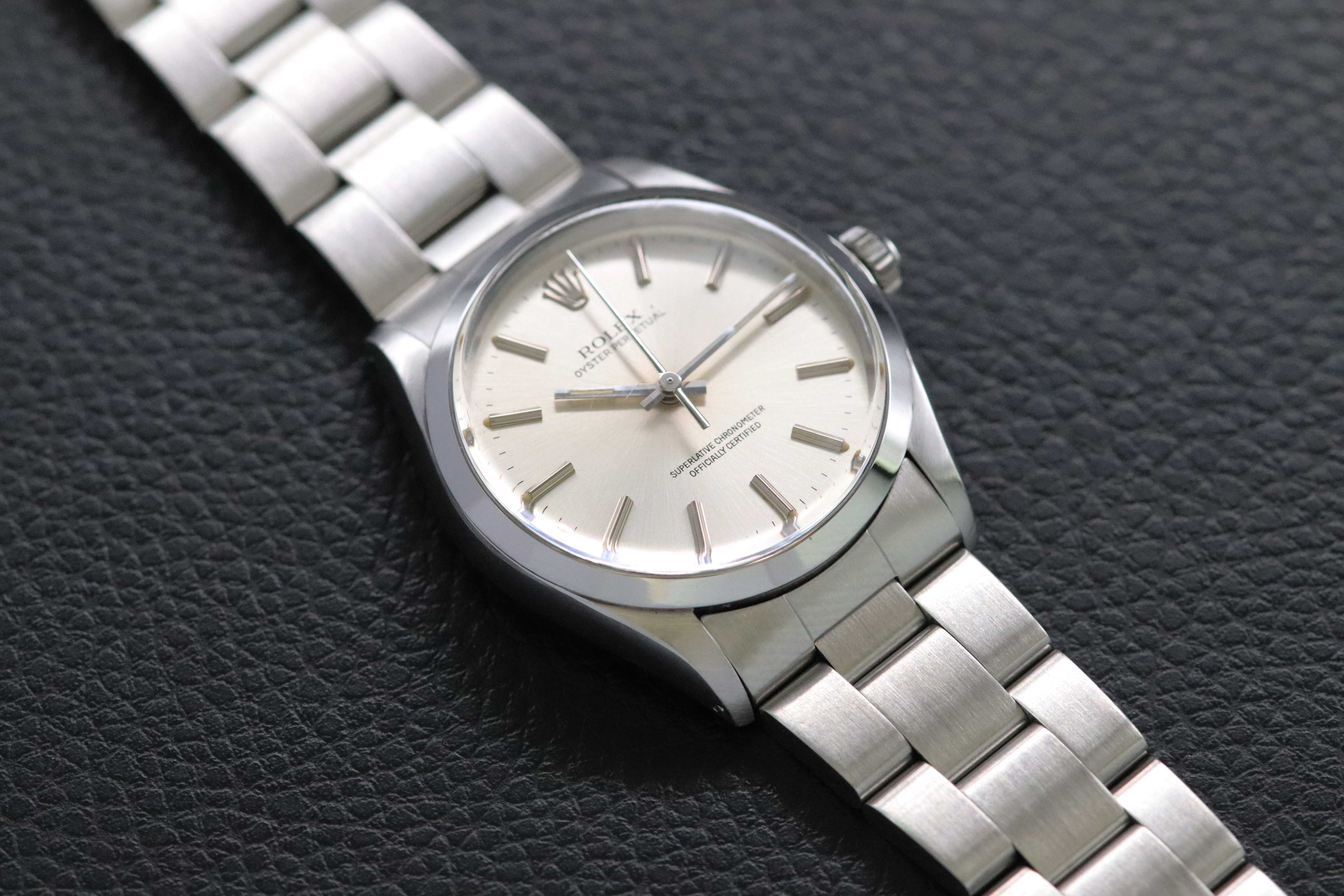 Rolex Oyster Perpetual 1002 Silver Dial 1986