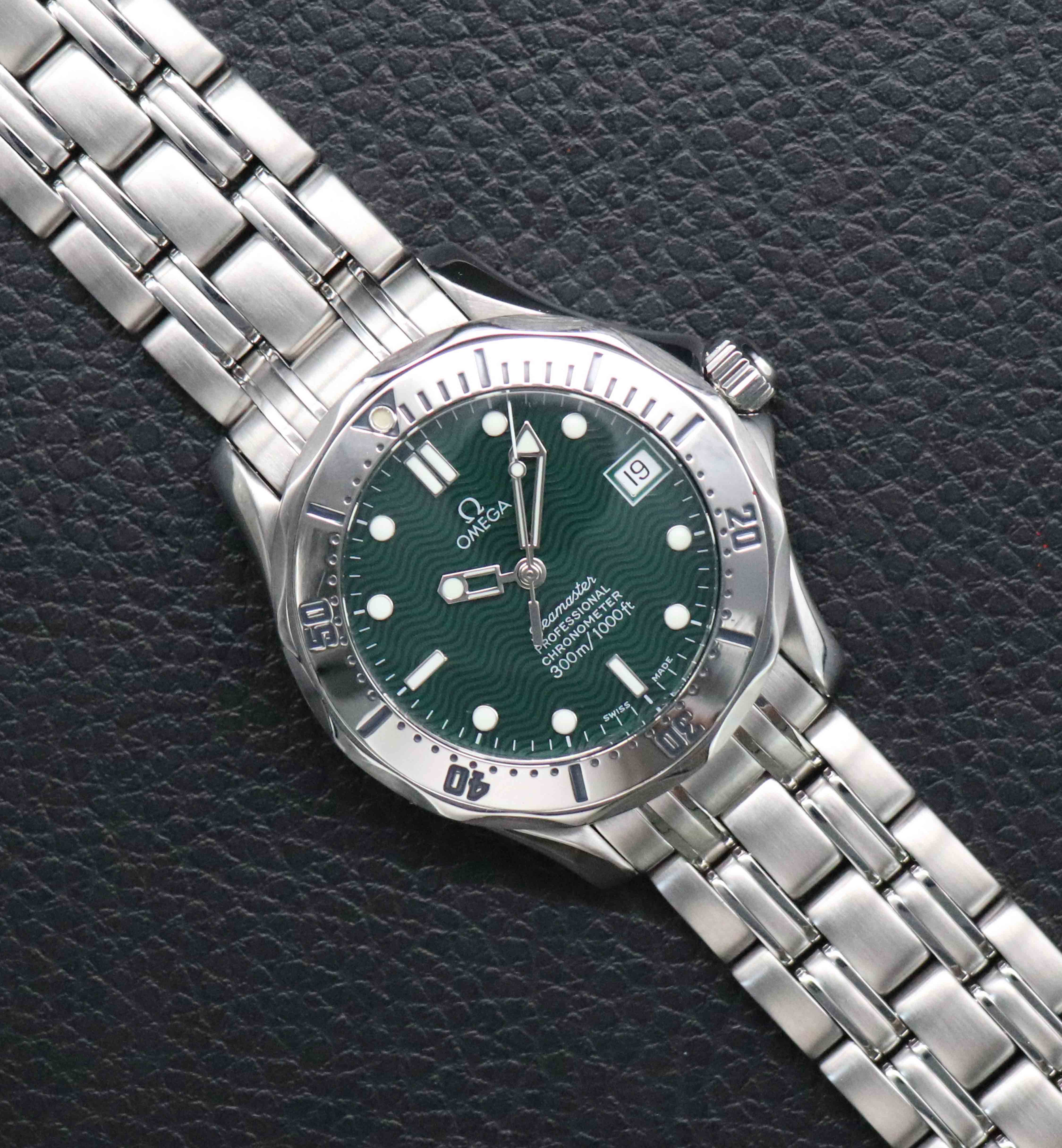 Omega Seamaster 300 2553.41 Jacques Mayol Green Fullset 1999 Box+Papers