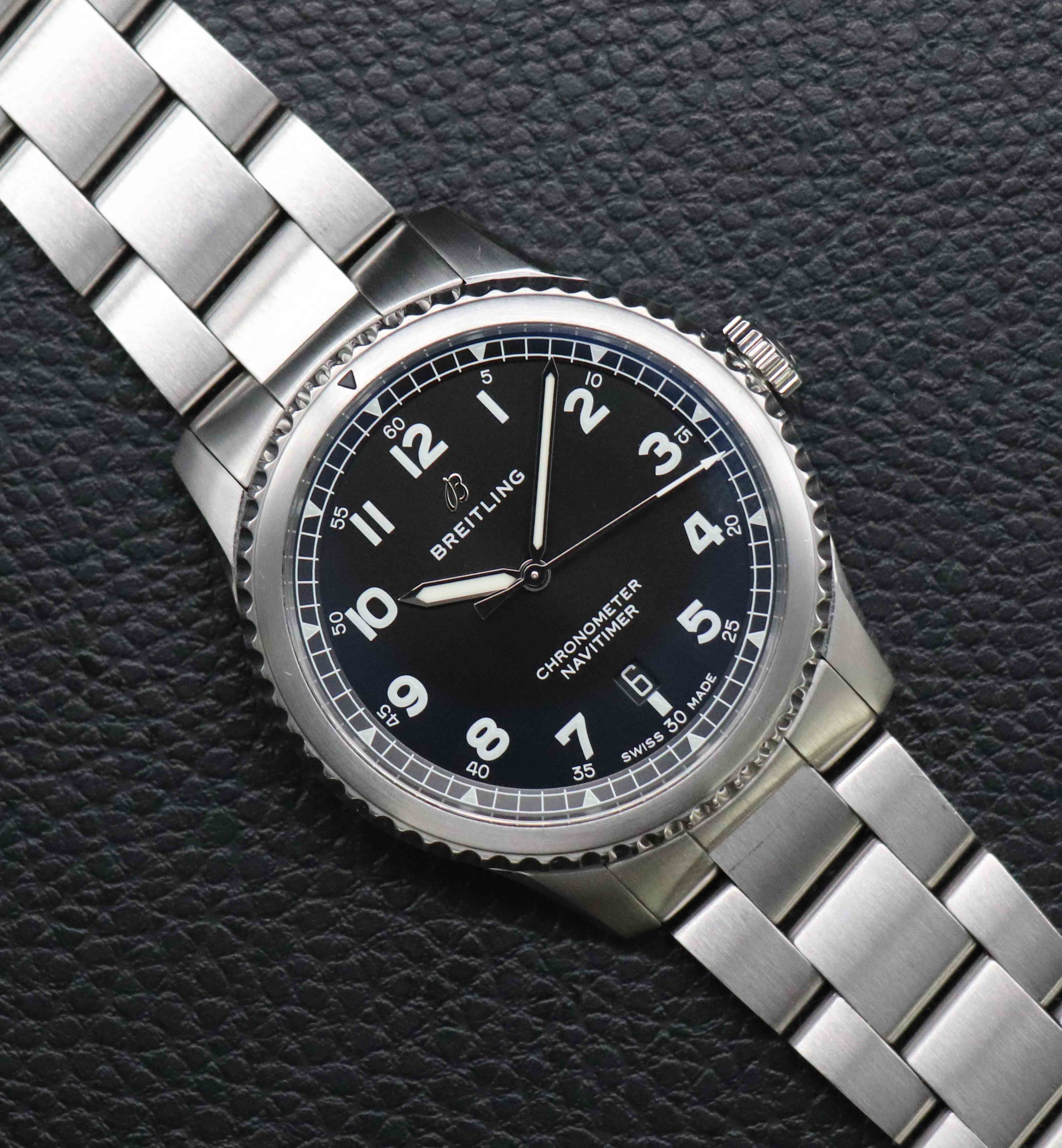 Breitling Aviator 8 Black A17314 Fullset 2019 Box+Papers