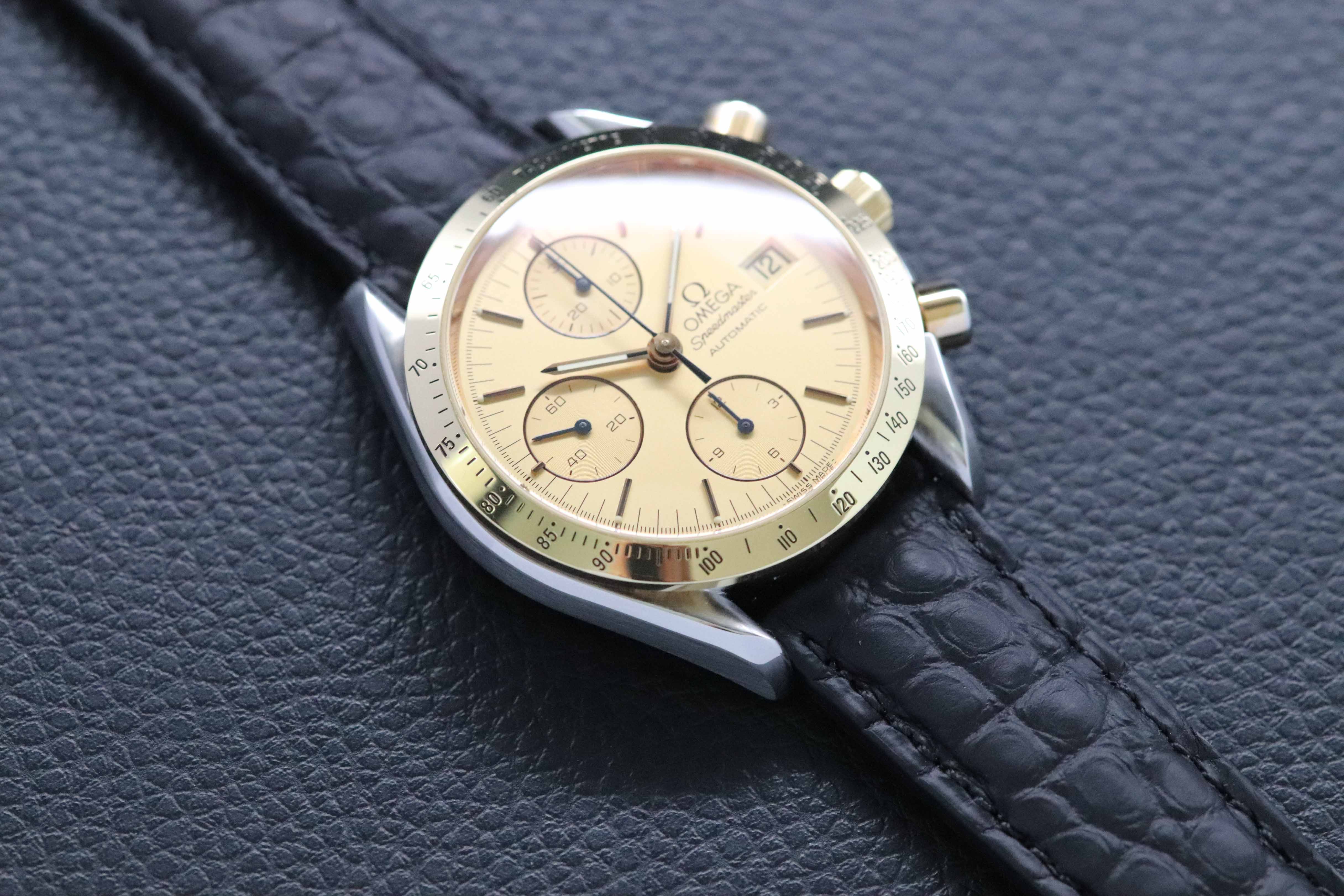 Omega Speedmaster Date 3311.10 Gold Dial 1993
