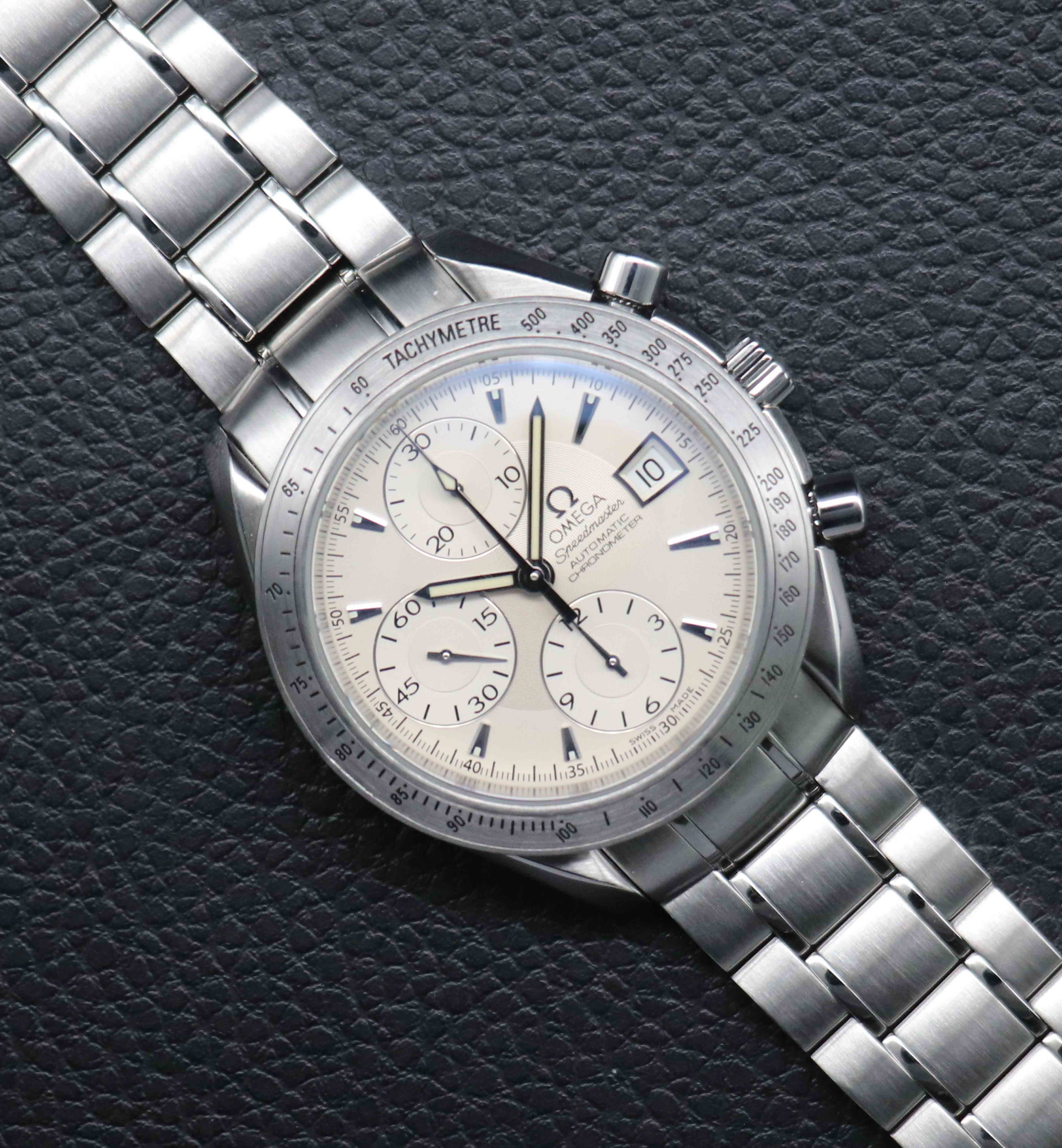 Omega Speedmaster Date 3211.30 Silver Dial 2010 Papers