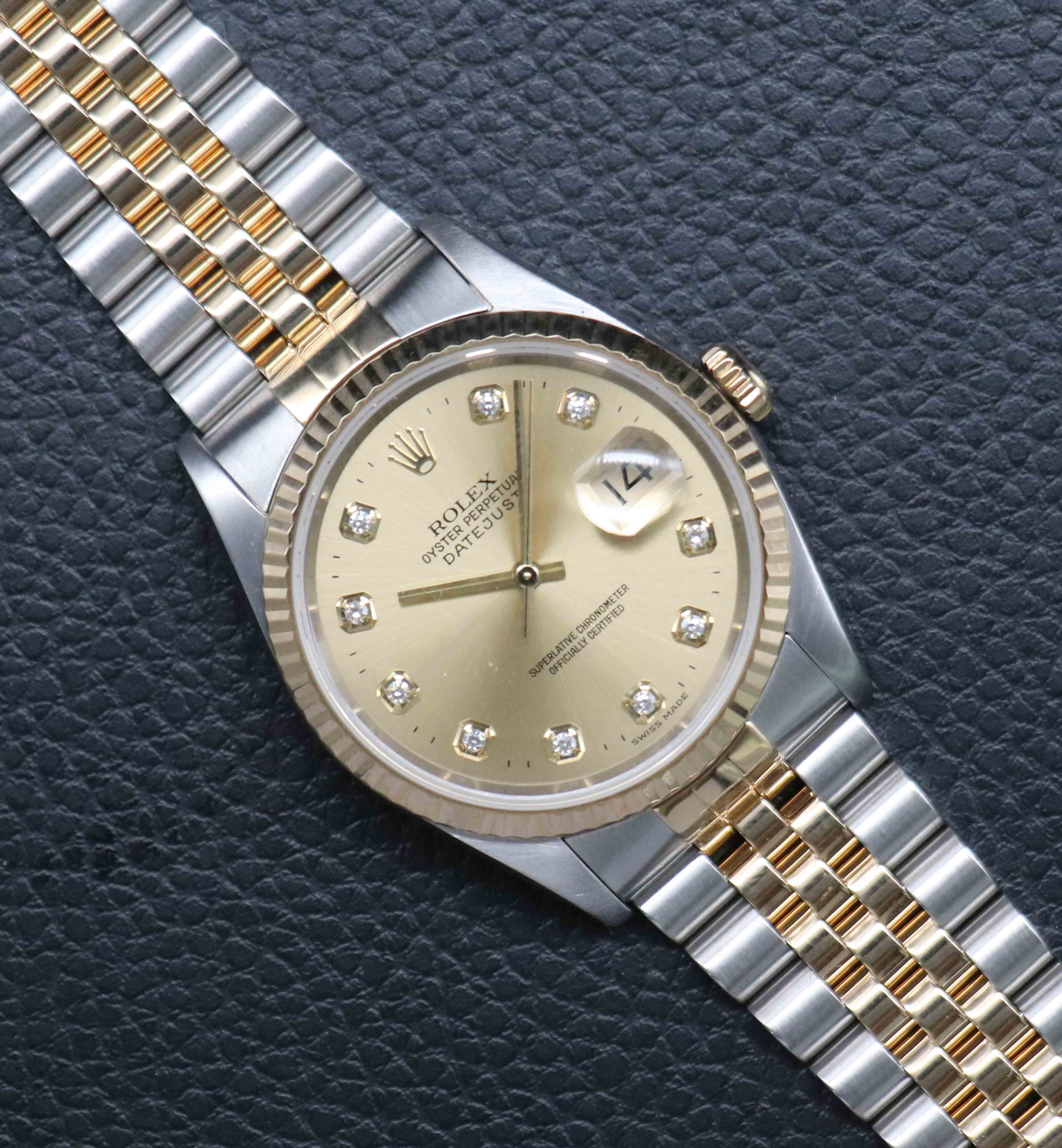 Rolex Datejust 36 16233G Fullset 1997 Box+Papers