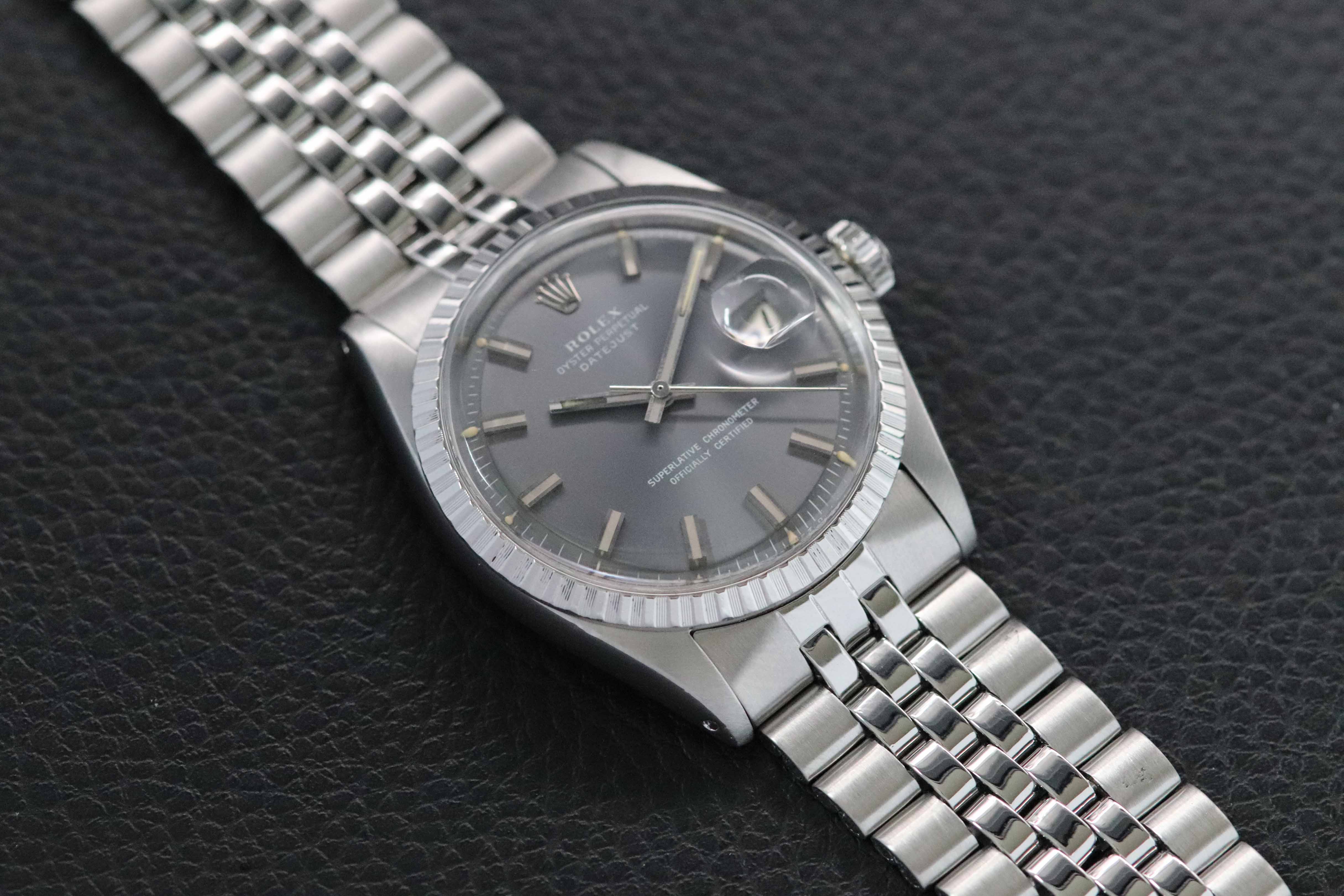 Rolex Datejust 1603 Gray Wide Boy Dial 1972