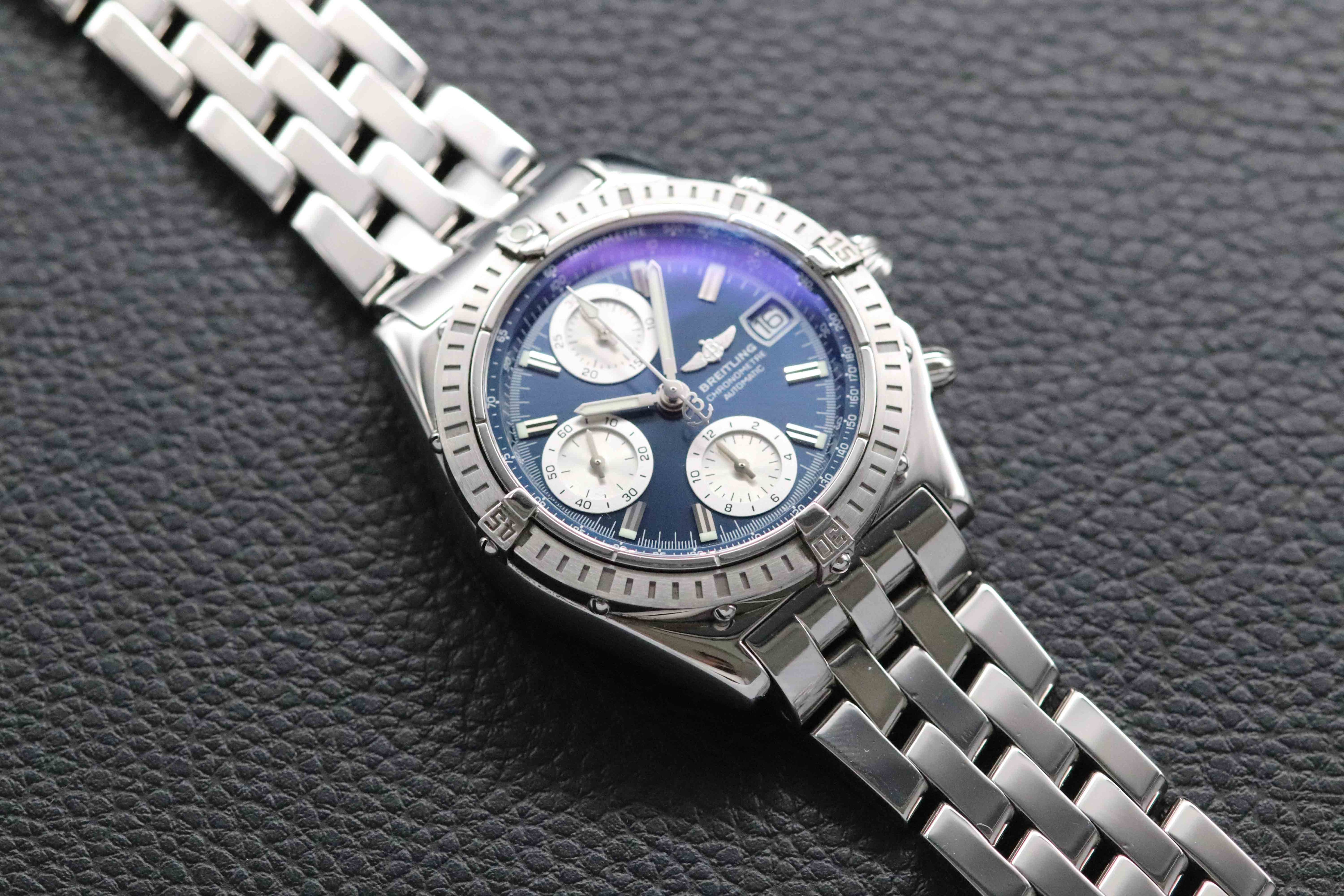 Breitling Chronomat A13352 Blue Dial 2005