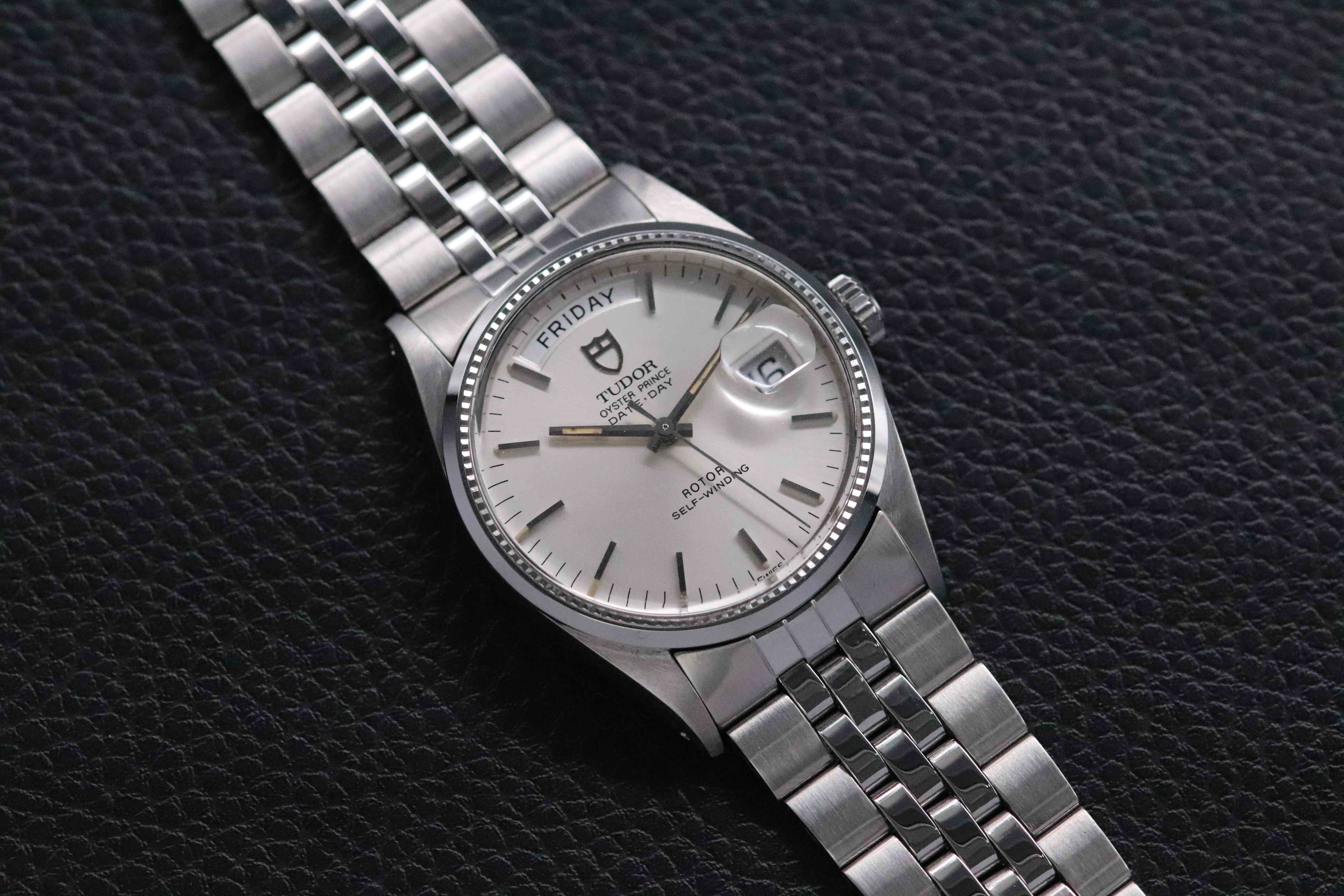 Tudor Prince Date-Day 94710 Silver Dial 1989