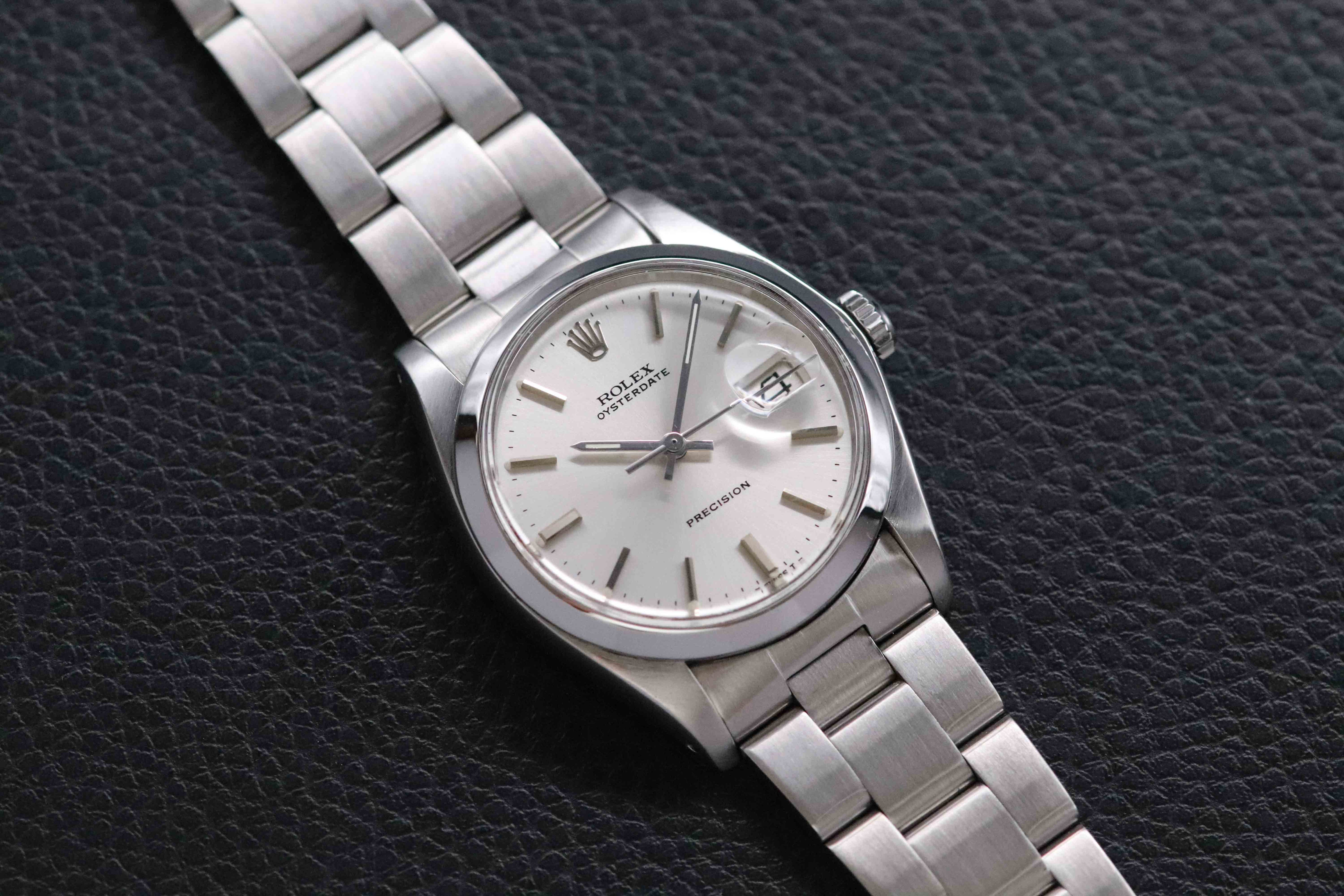Rolex Oysterdate Precision 6694 Silver Dial 1982